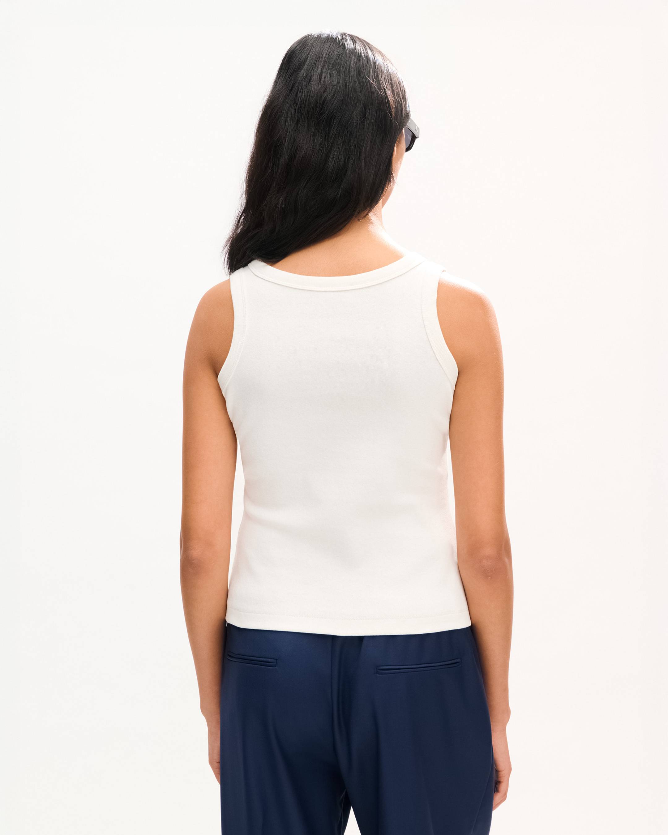 'KENZO Signature' embroidered tank top in cotton