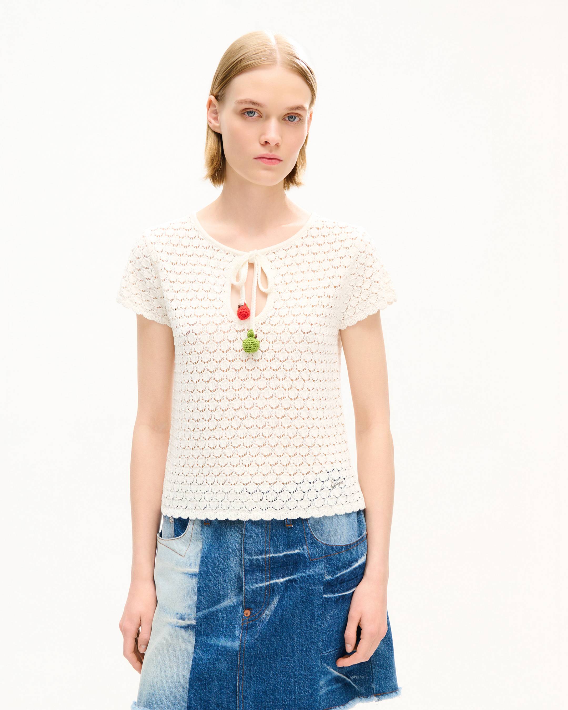 'KENZO Apple Pop' クロシェ トップス