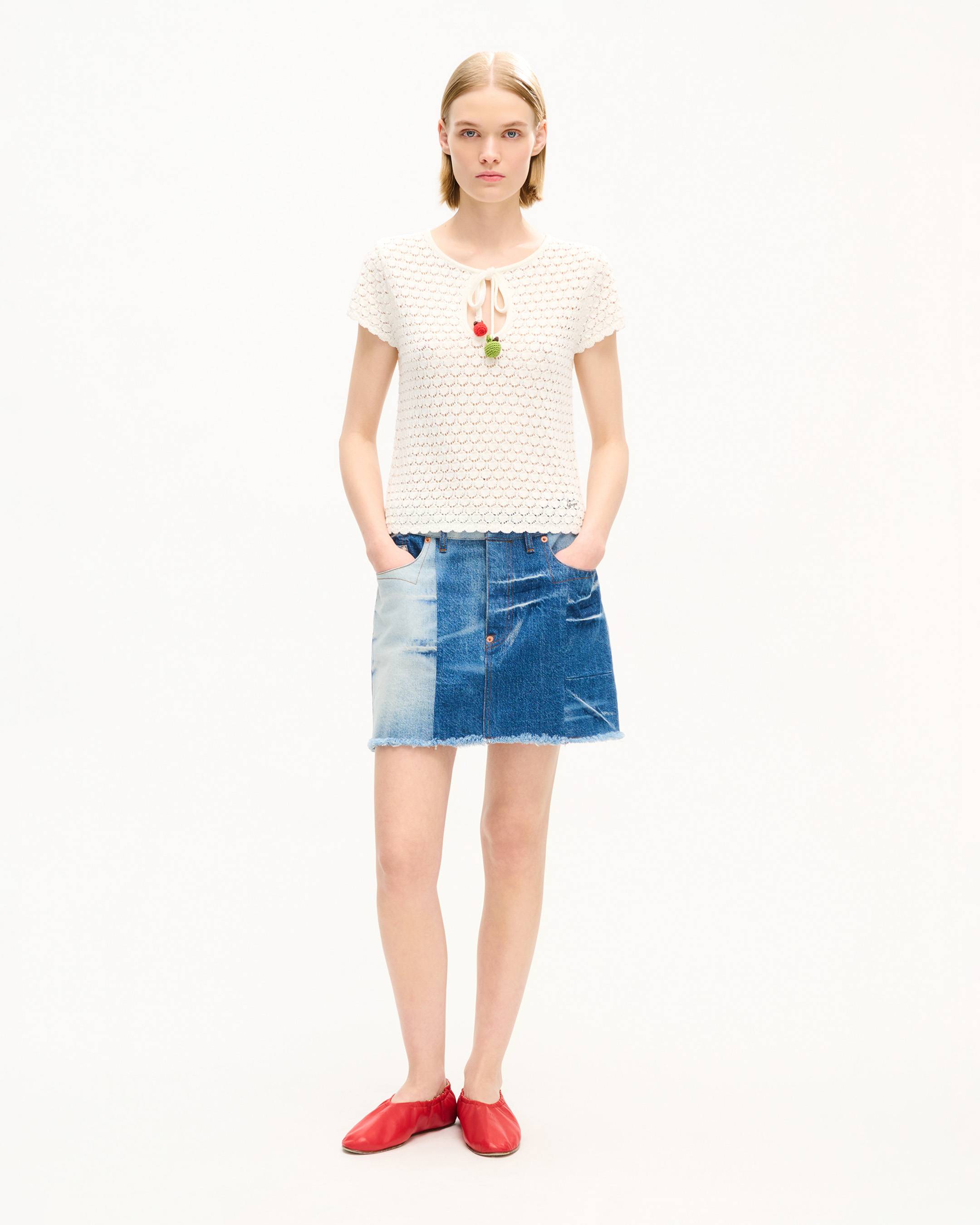 'KENZO Apple Pop' クロシェ トップス