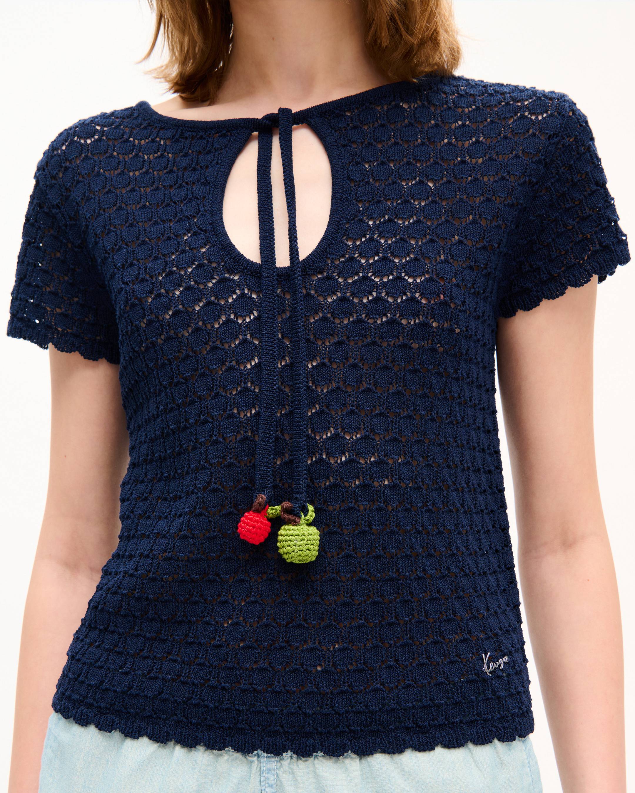 'KENZO Apple Pop' クロシェ トップス