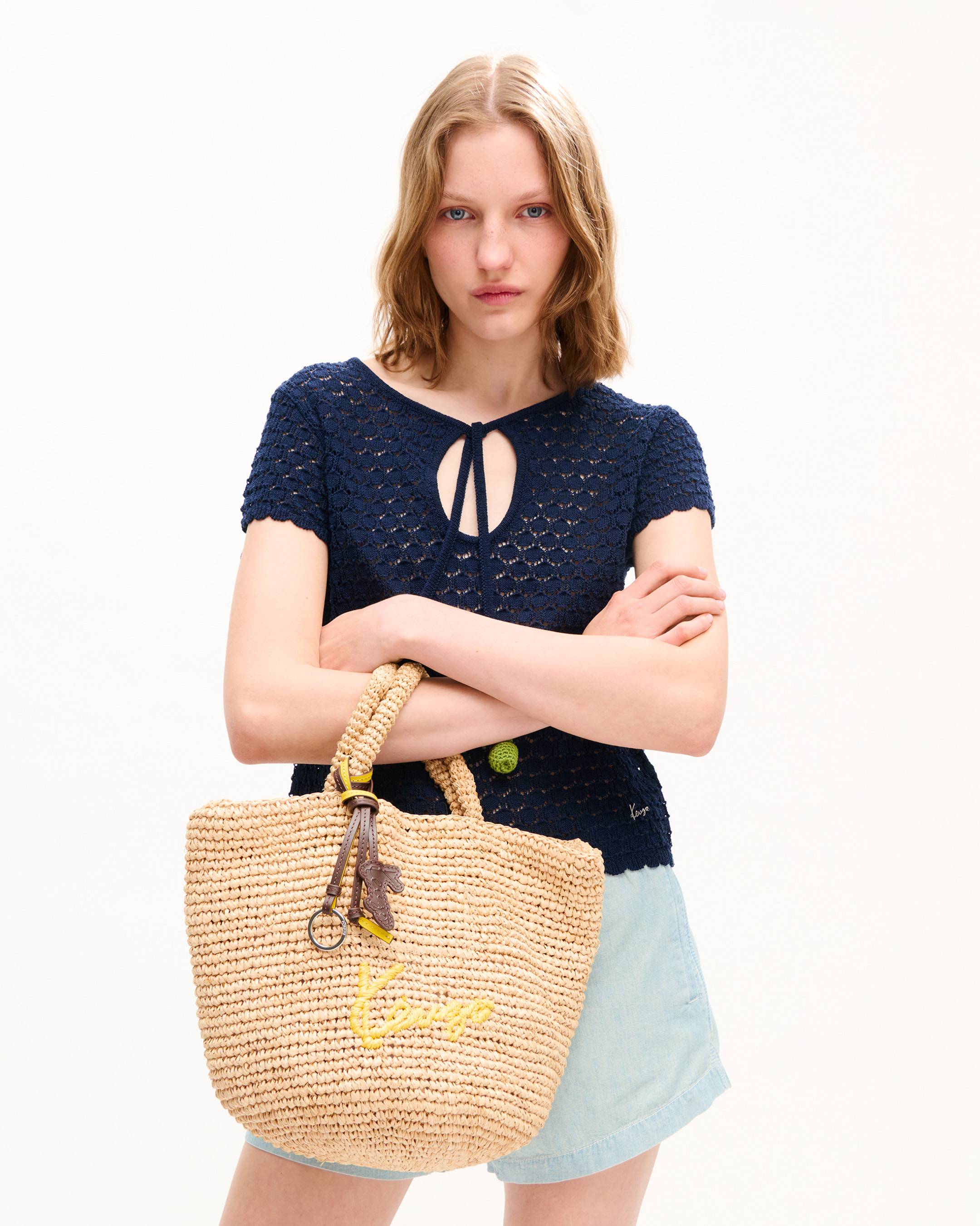 'KENZO Apple Pop' クロシェ トップス