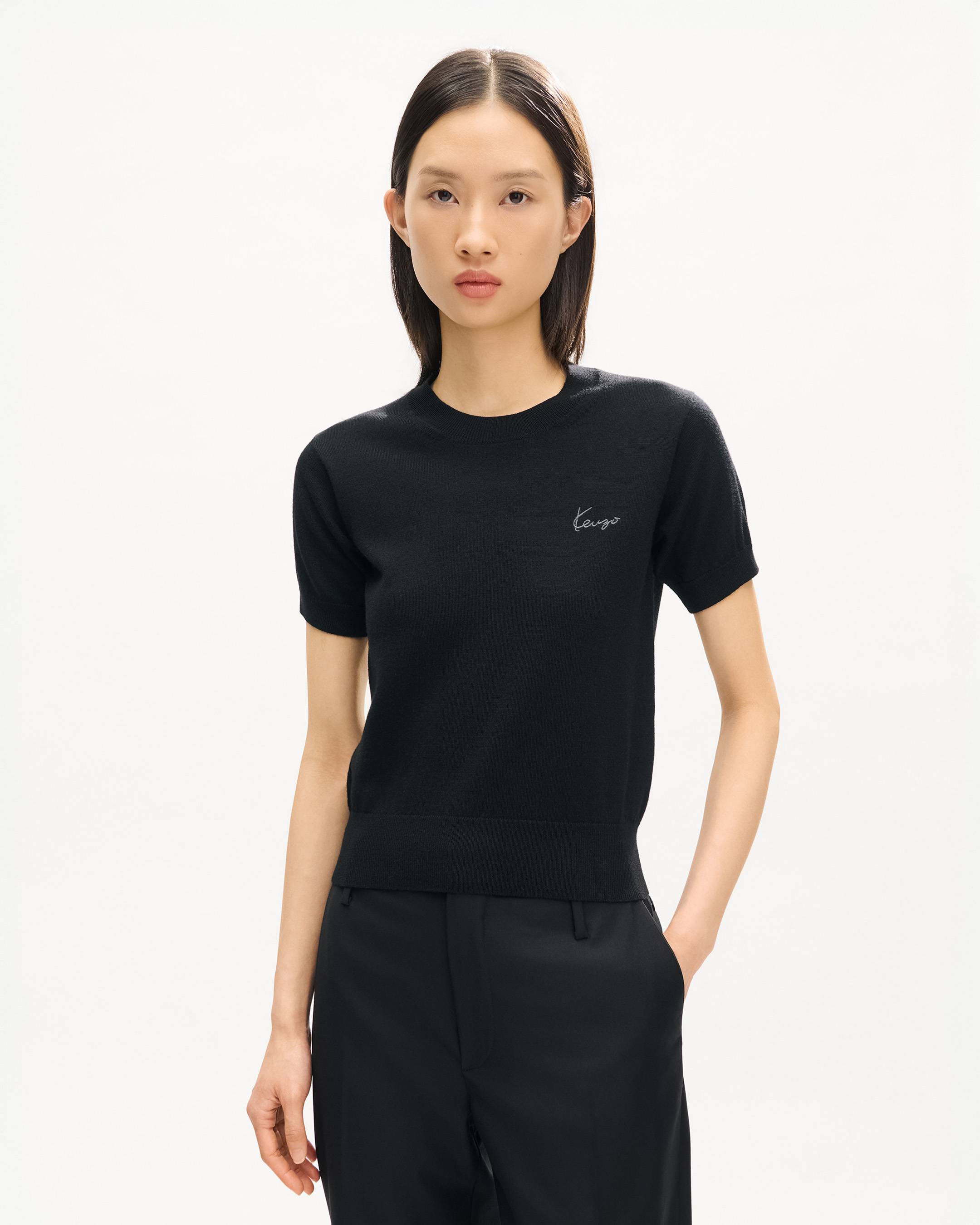 'KENZO Signature' top in merino wool