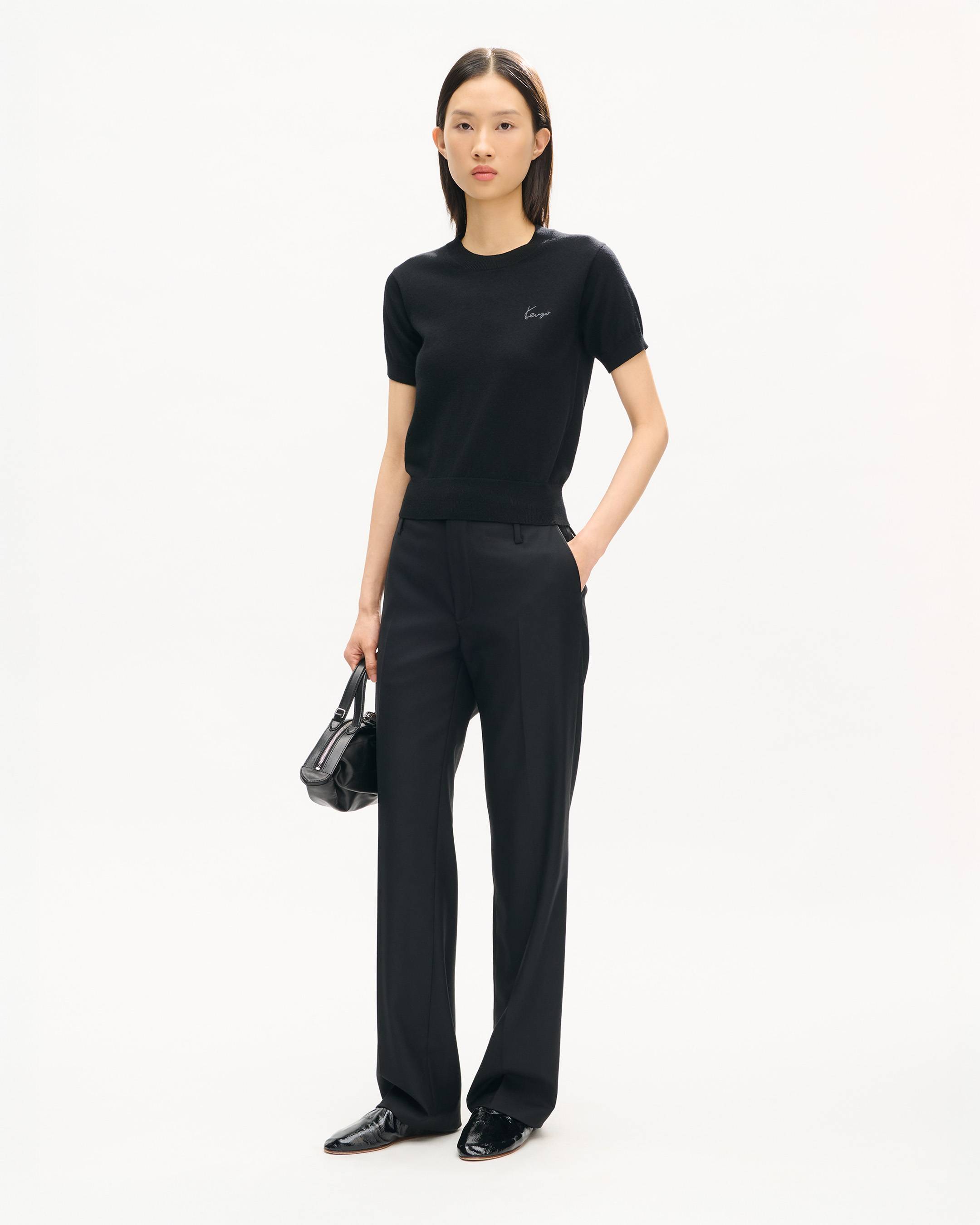 'KENZO Signature' top in merino wool