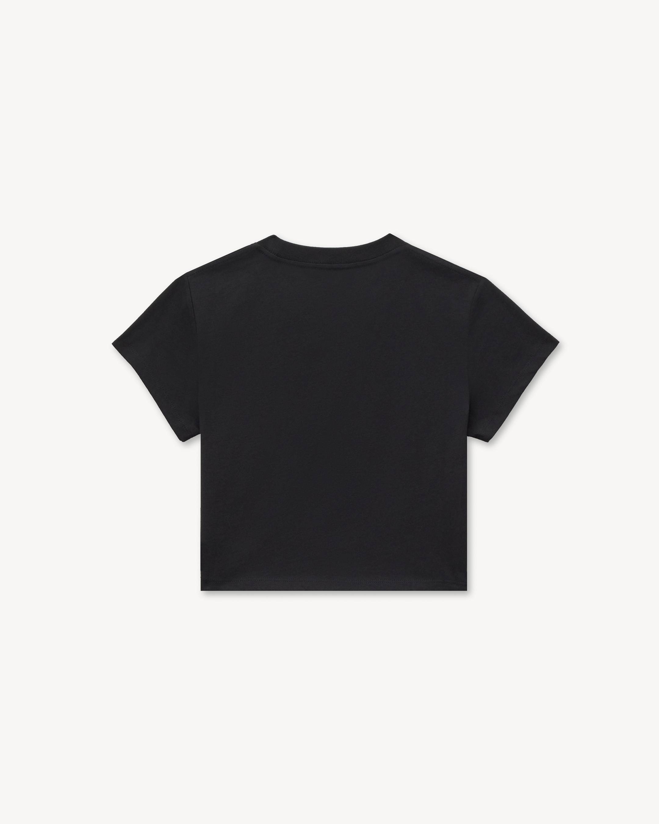 'KENZO Signature' embroidered cropped T-shirt in cotton