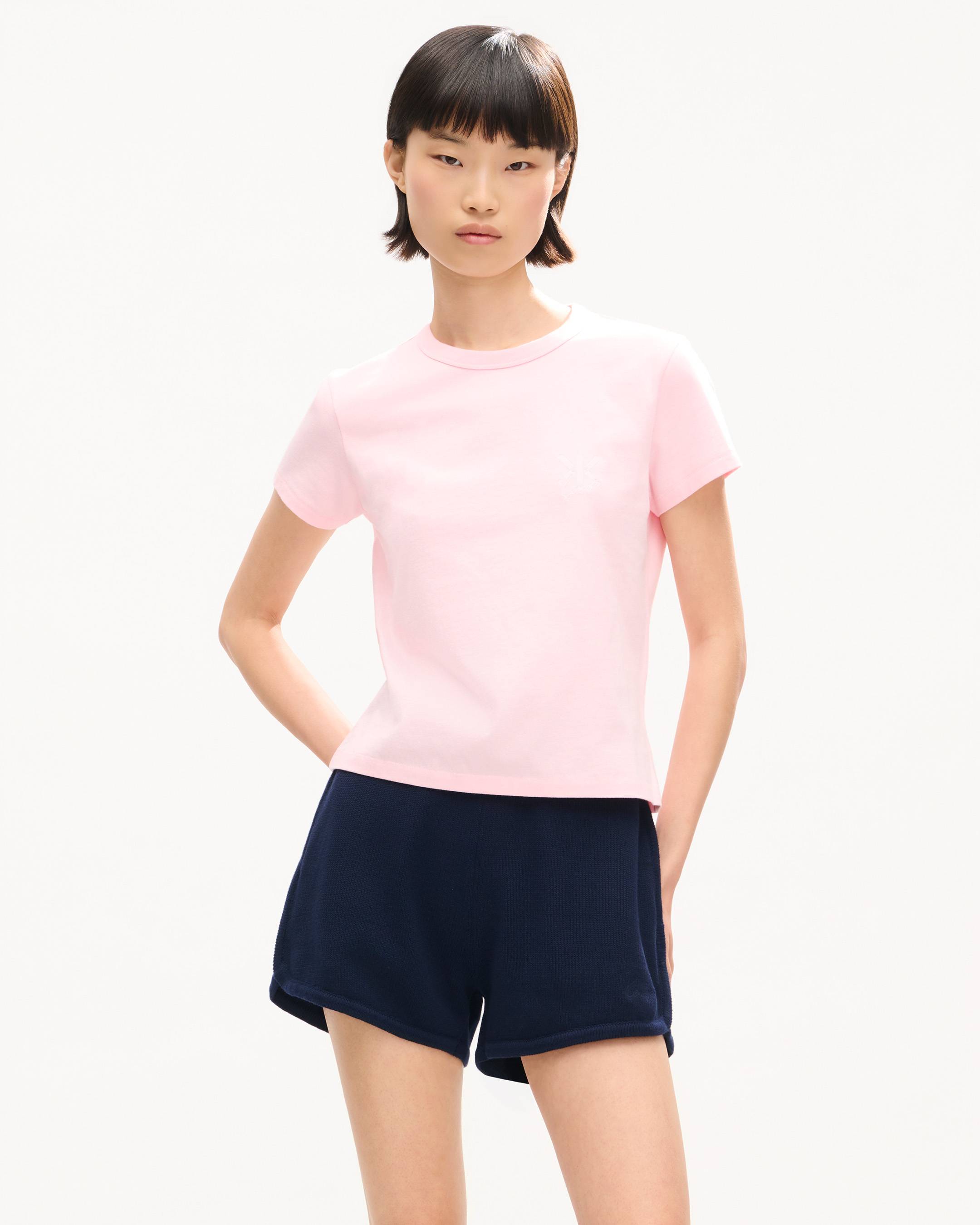 T-Shirt &bdquo;KENZO Double K&ldquo; in schmaler Passform aus Baumwolle