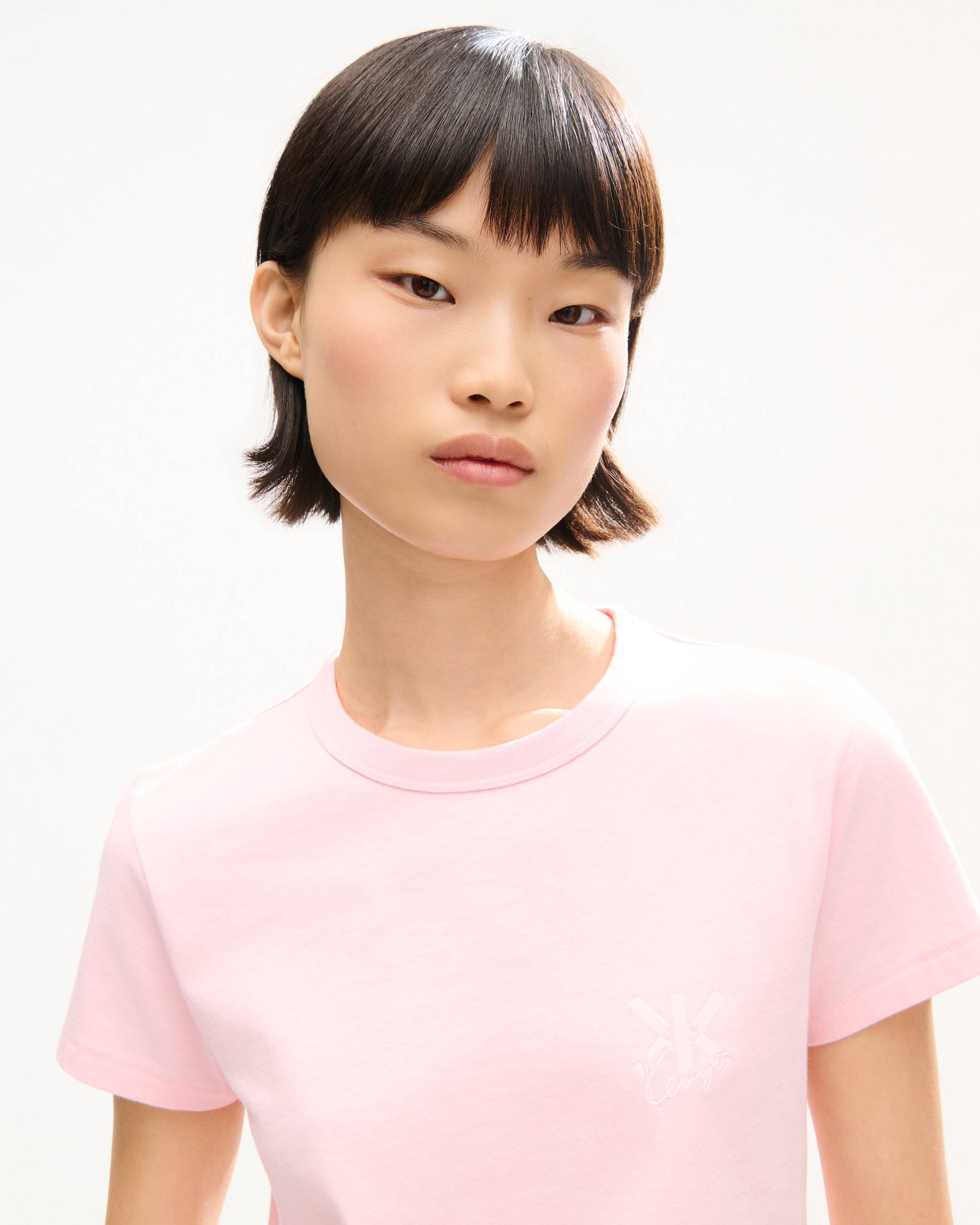 T-Shirt &bdquo;KENZO Double K&ldquo; in schmaler Passform aus Baumwolle