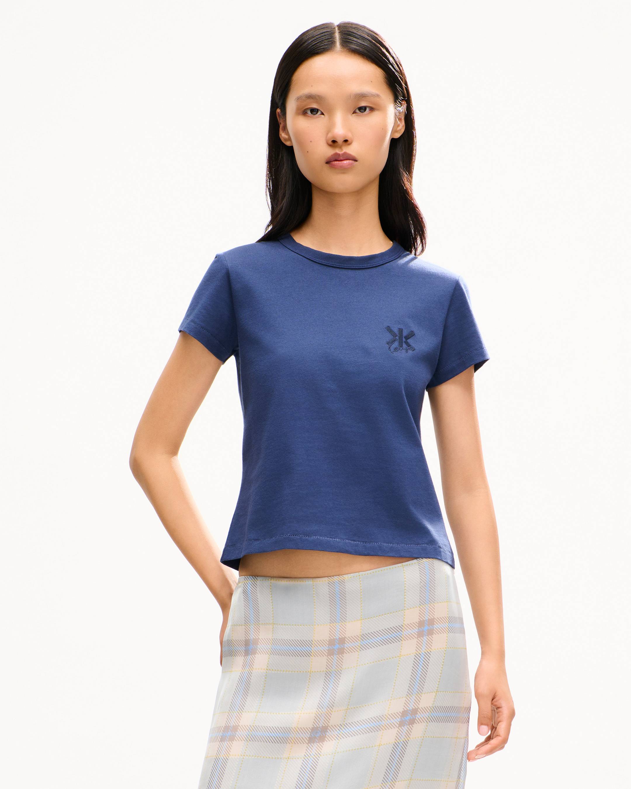 KENZO Double K' T-shirt in cotton | Women's | KENZO