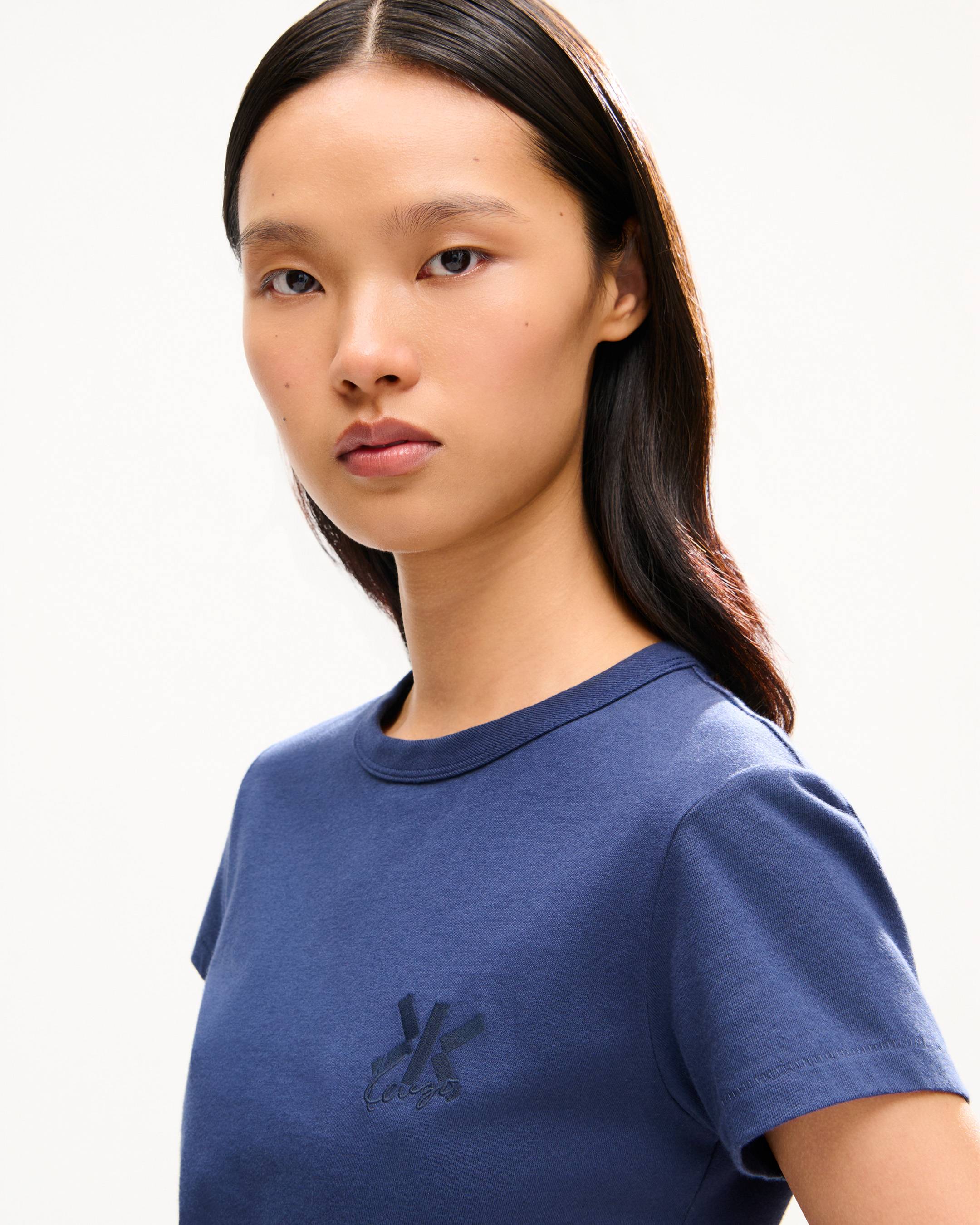 T-Shirt &bdquo;KENZO Double K&ldquo; in schmaler Passform aus Baumwolle
