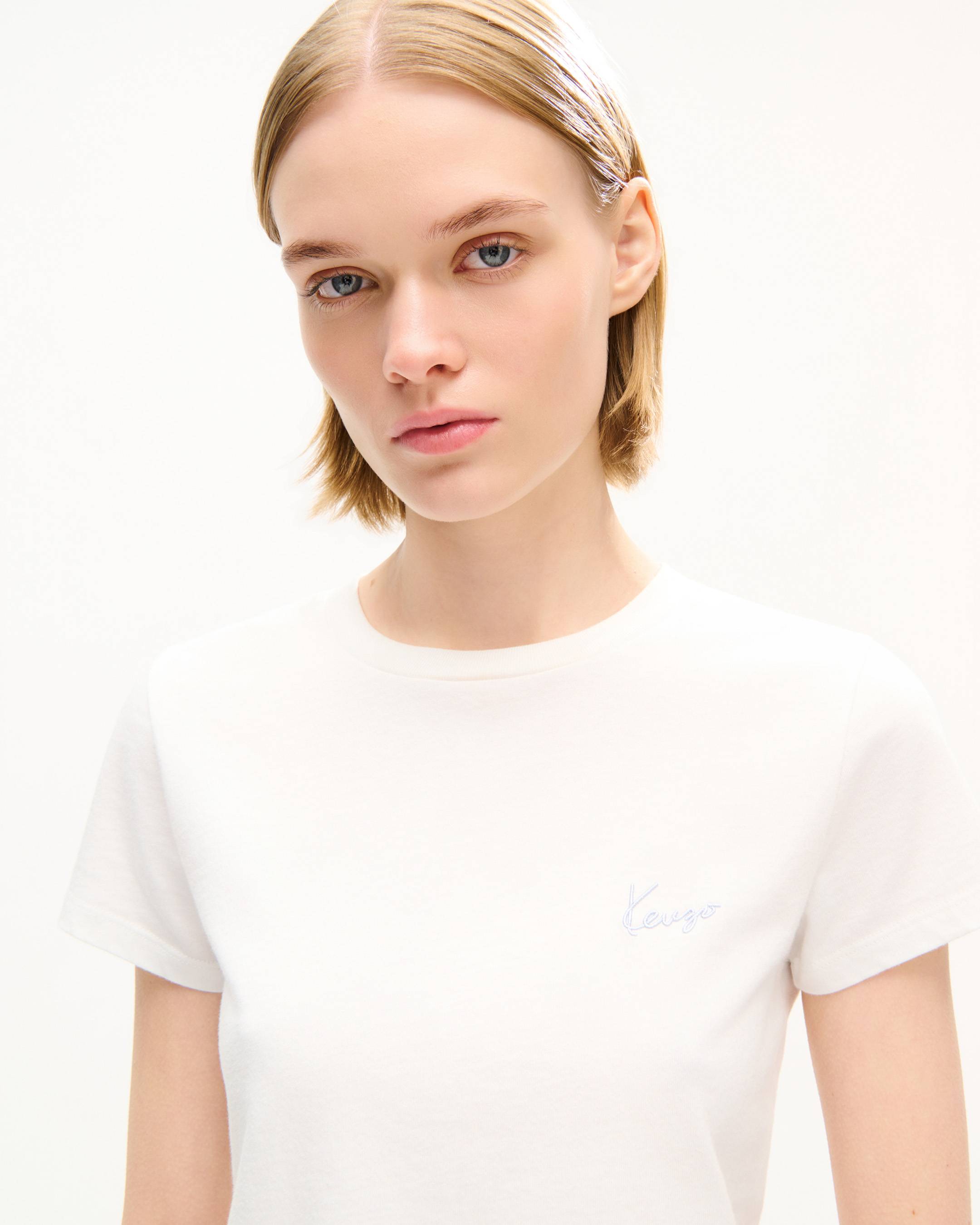 'KENZO Signature' embroidered T-shirt in cotton