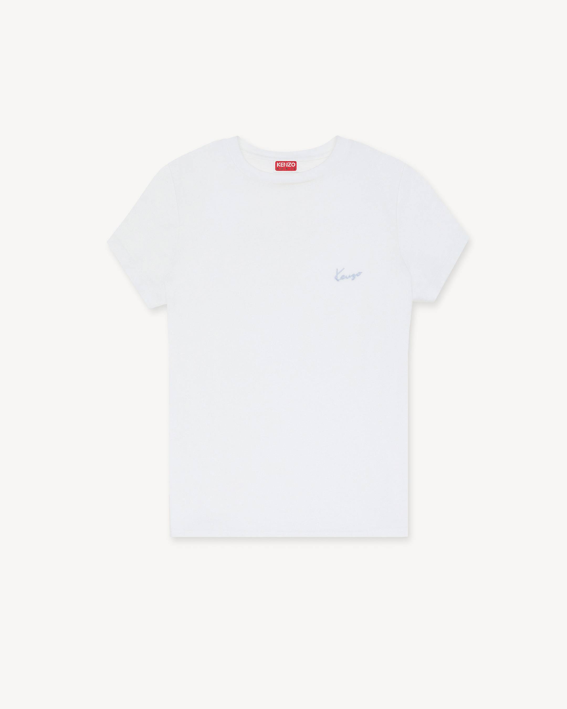 KENZO 'KENZO Signature' エンブロイダリー スモール フィット Tシャツ イン コットン