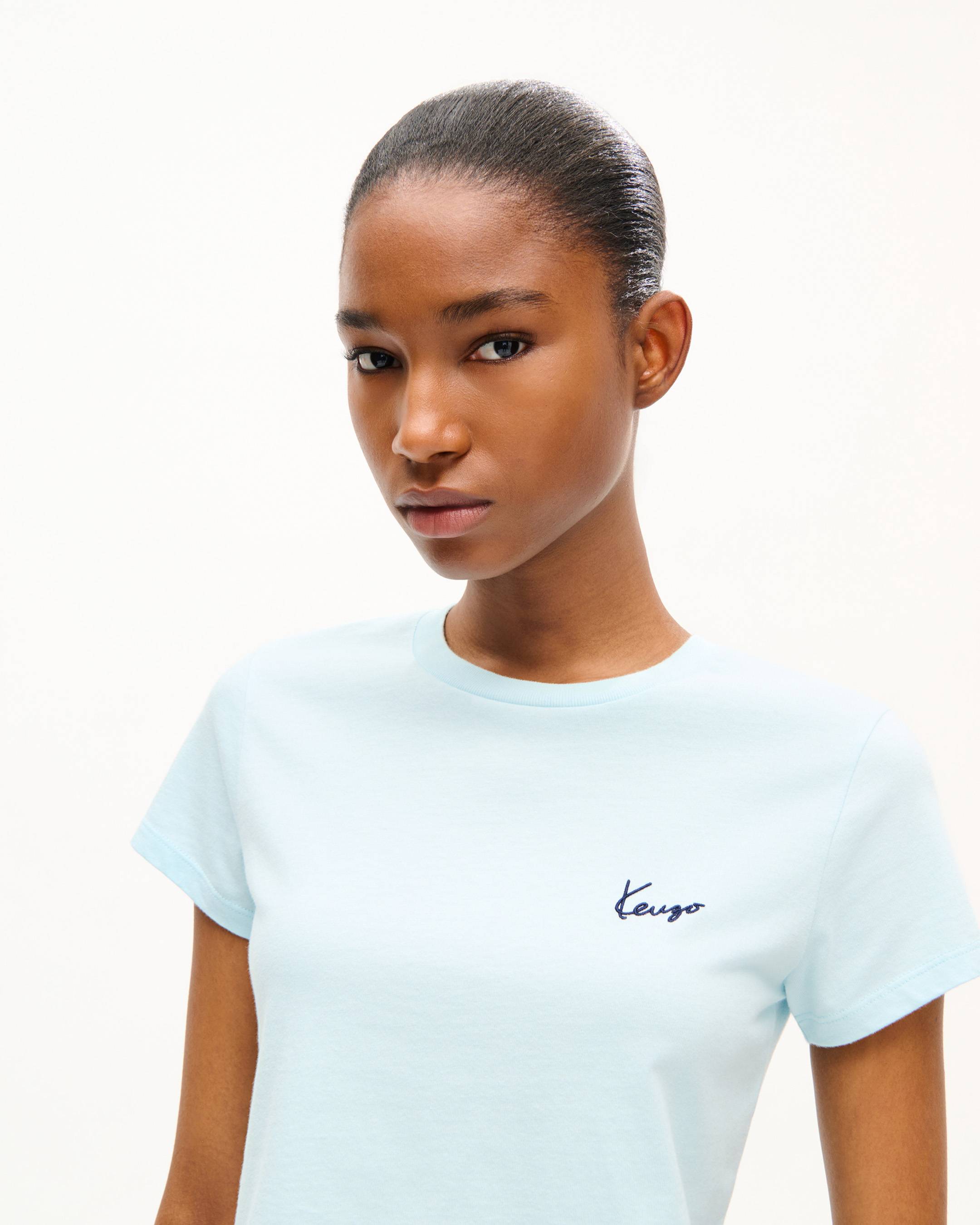 'KENZO Signature' embroidered T-shirt in cotton