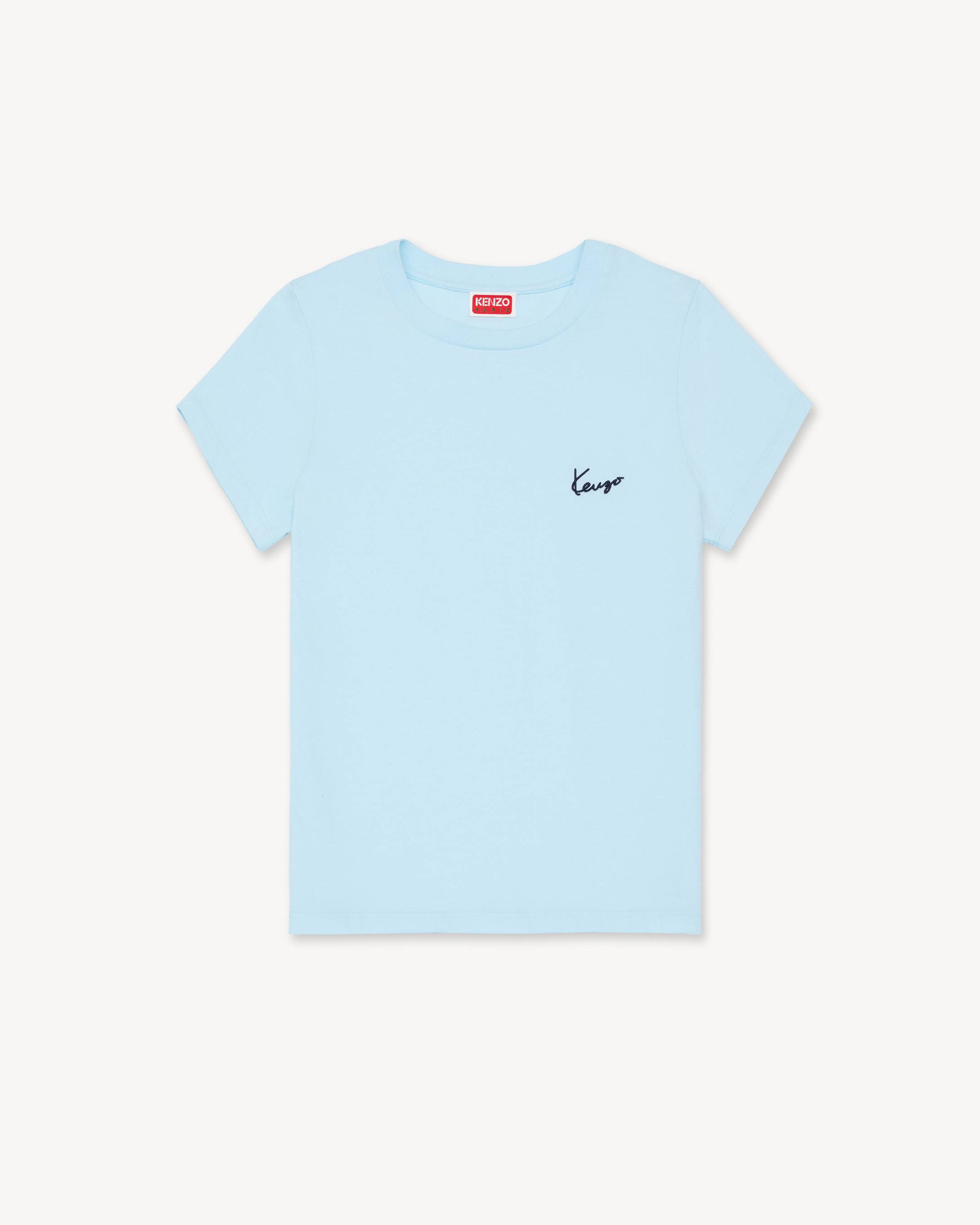 'KENZO Signature' embroidered T-shirt in cotton