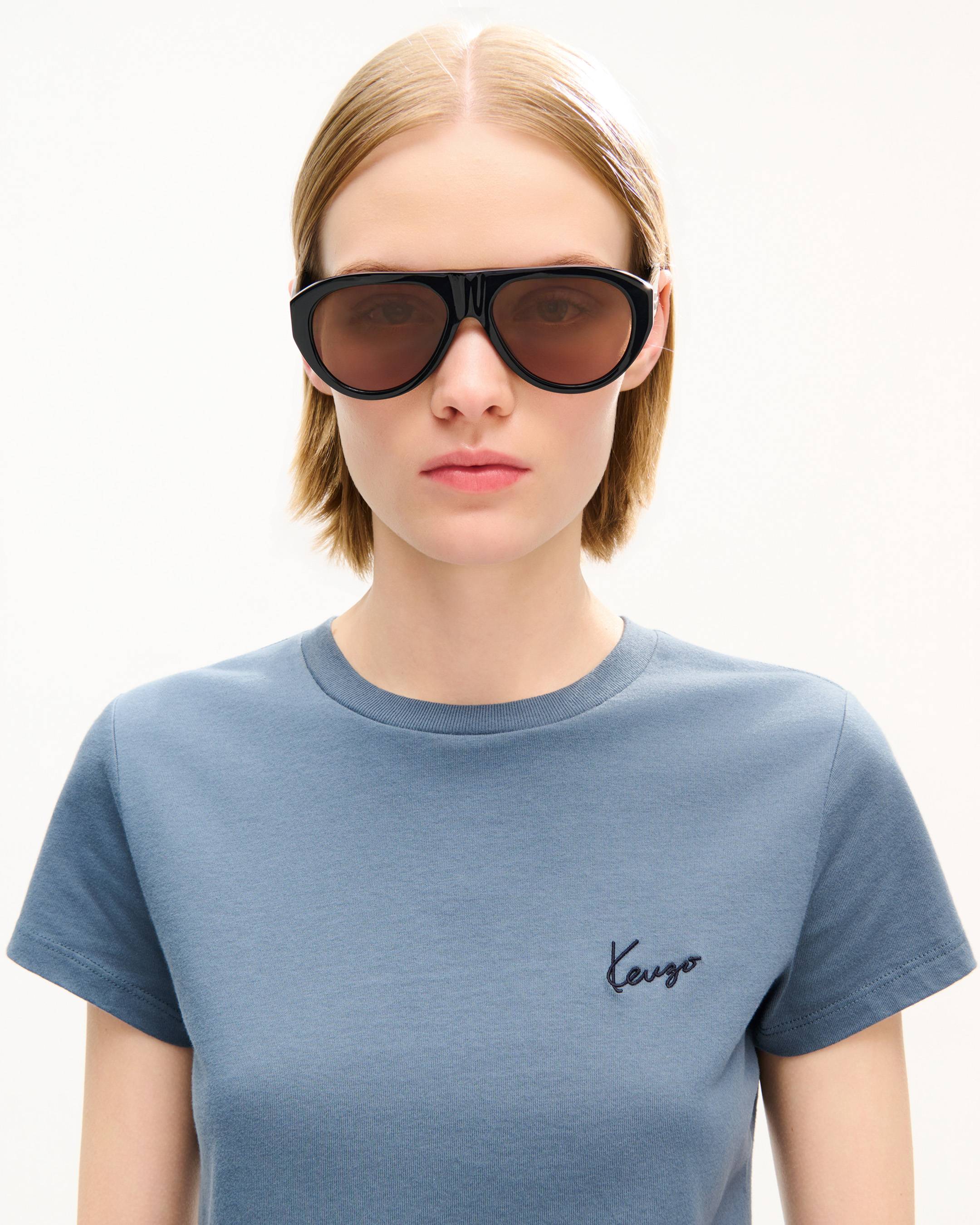 'KENZO Signature' embroidered T-shirt in cotton