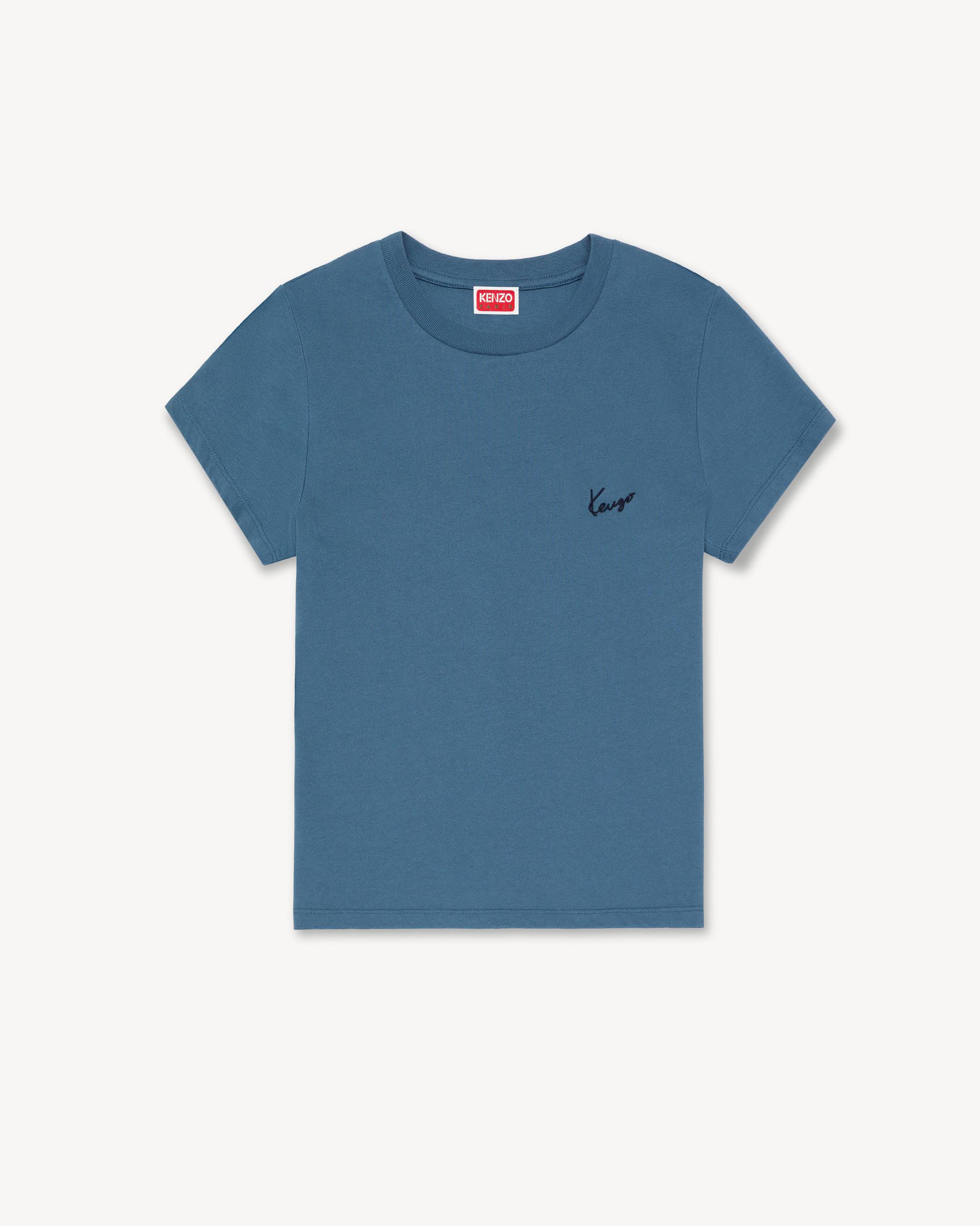 'KENZO Signature' embroidered T-shirt in cotton