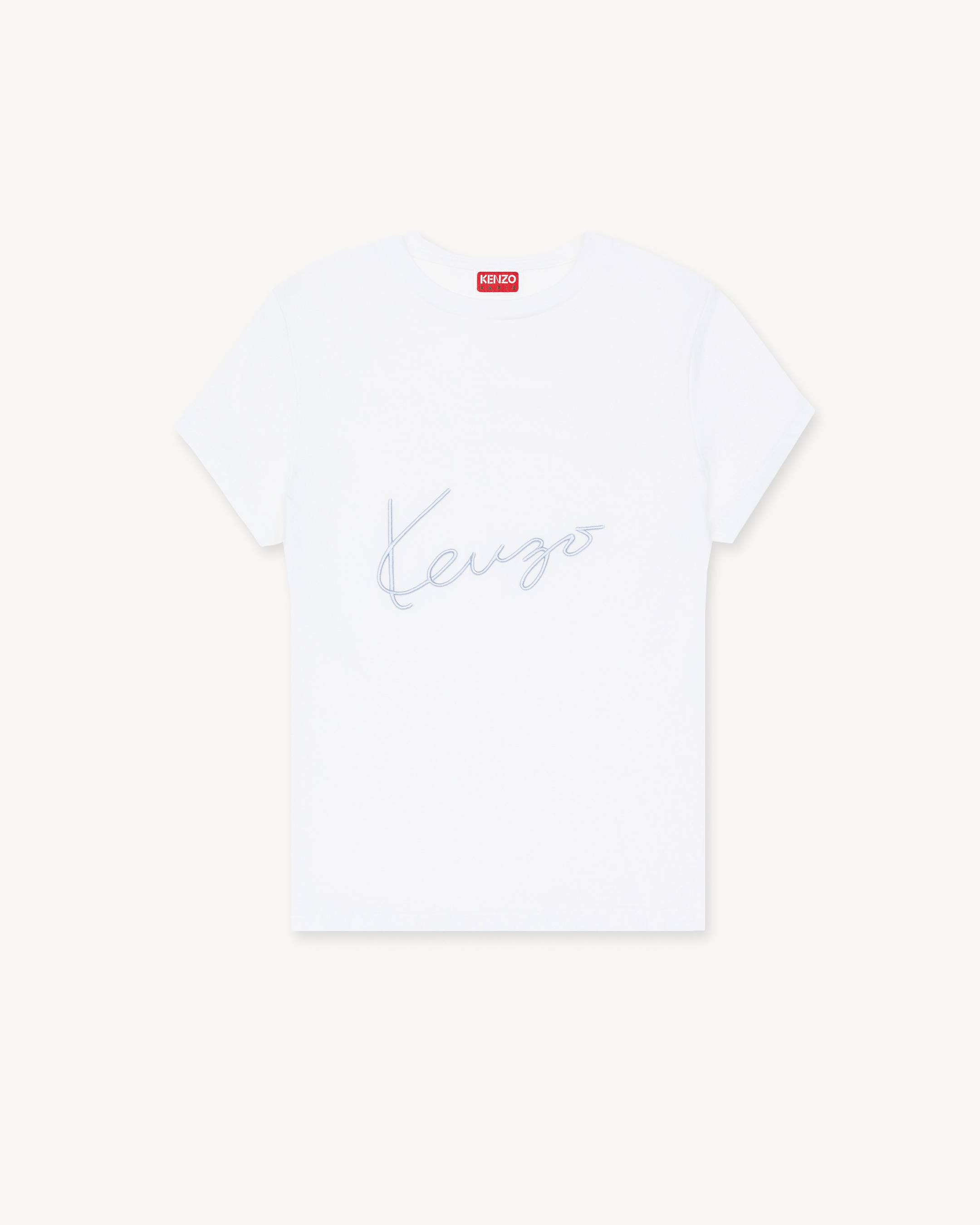 'KENZO Signature' embroidered T-shirt in cotton