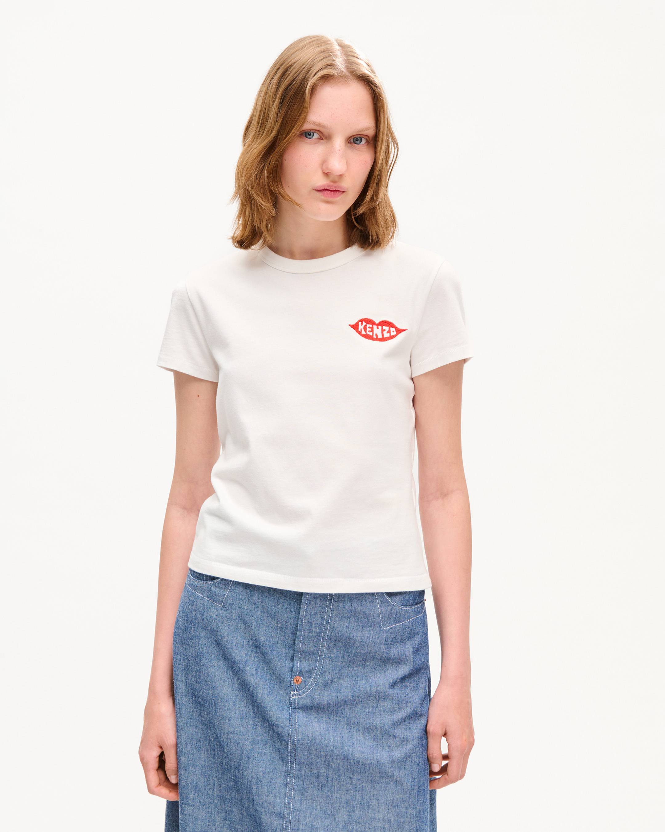 T-shirt brod&eacute; 'KENZO Loves' en coton