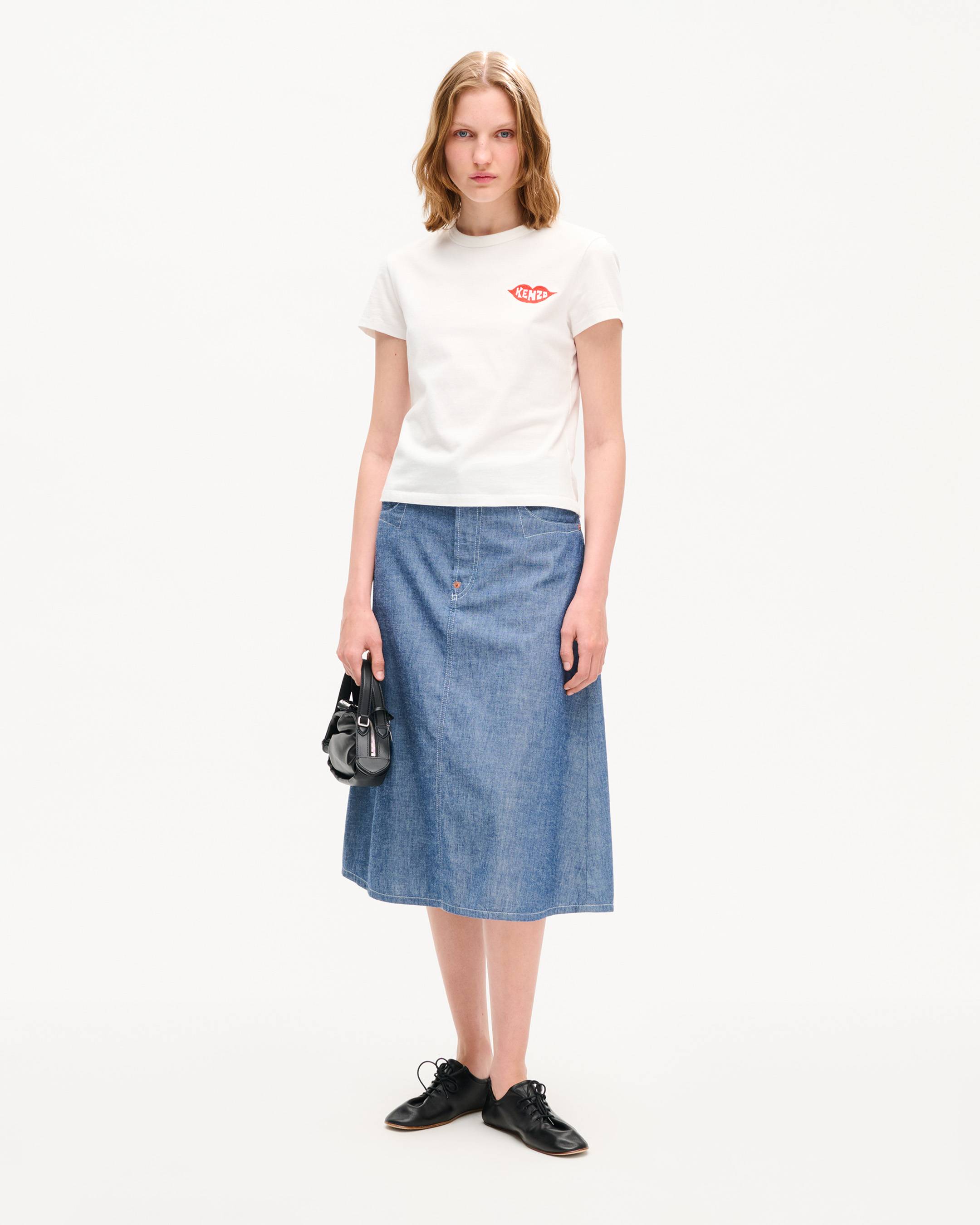 T-shirt brod&eacute; 'KENZO Loves' en coton