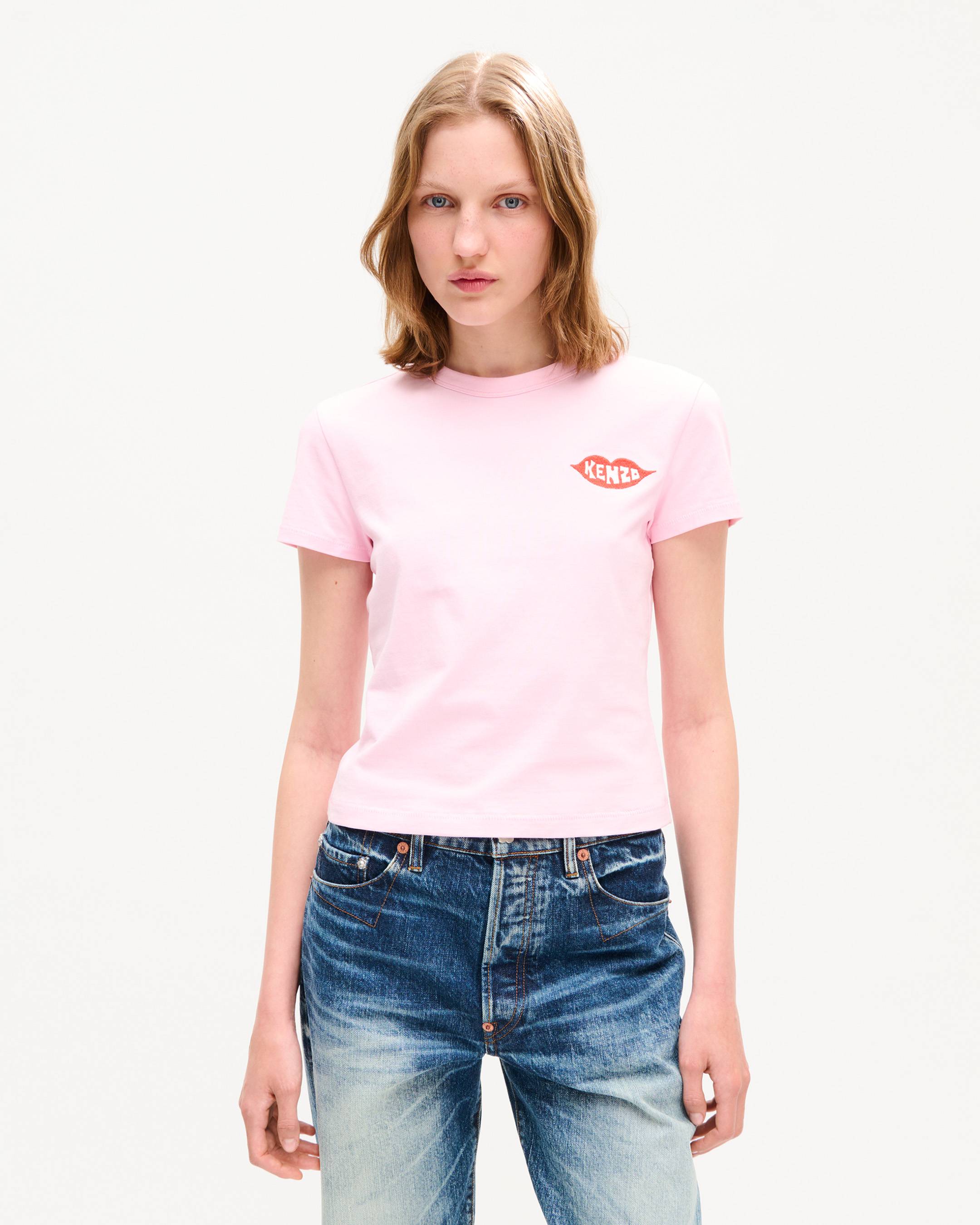 KENZO Loves' embroidered T-shirt in cotton | Women's | KENZO