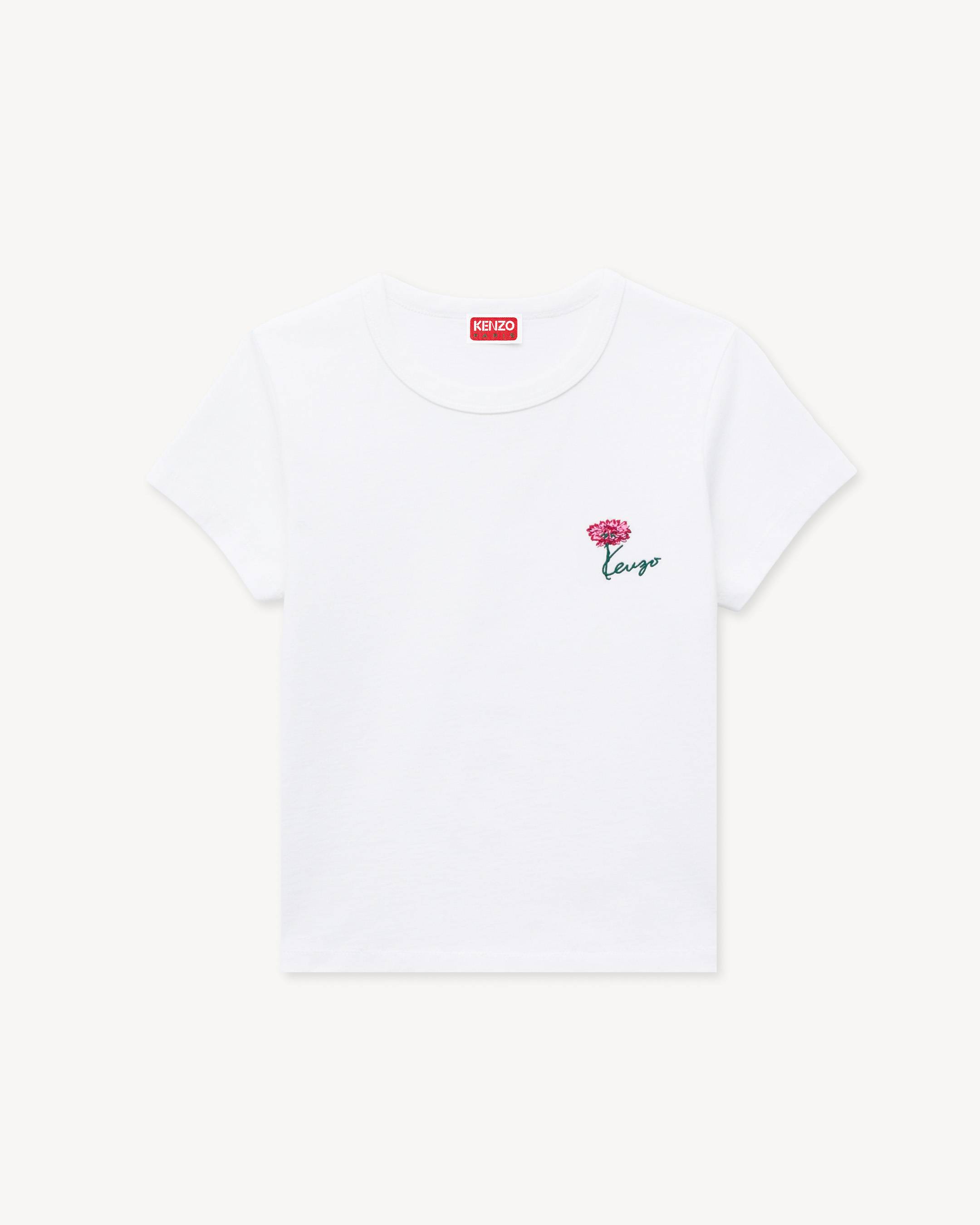 KENZO Tulip' embroidered T-shirt in cotton | Women's | KENZO KENZO Tulip' embroidered T-shirt in cotton | Women's | KENZO