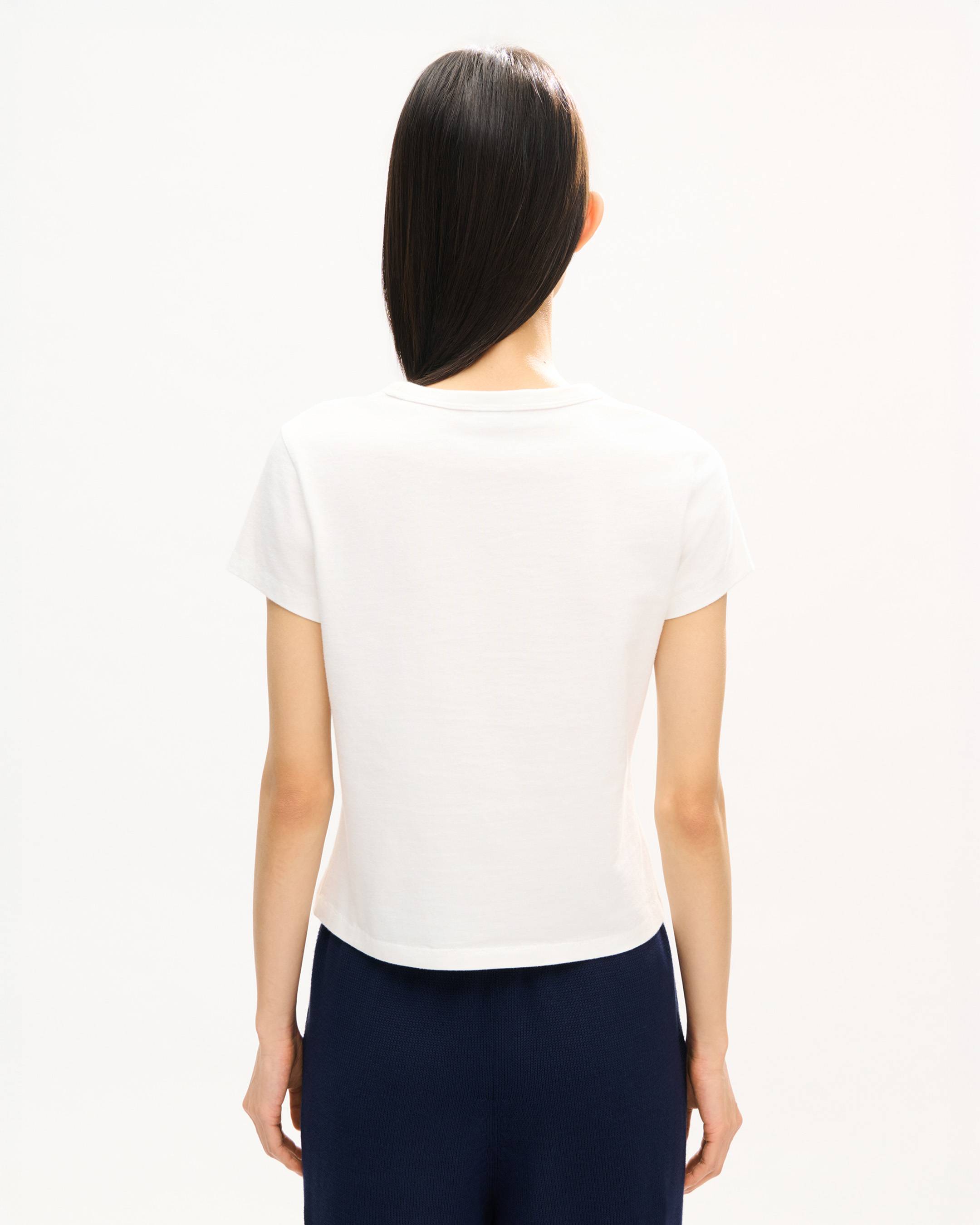 KENZO Tulip' embroidered T-shirt in cotton | Women's | KENZO