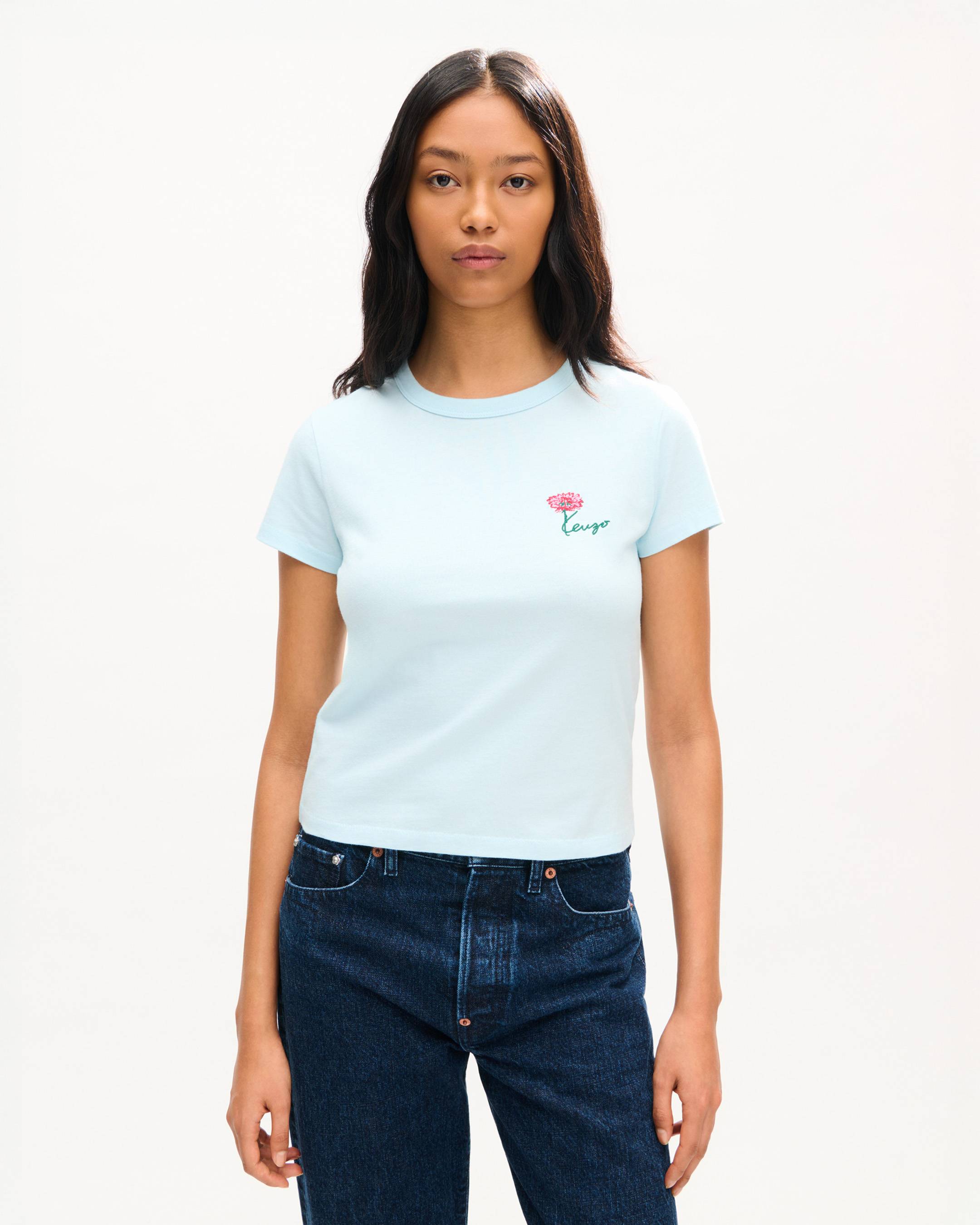 'KENZO Tulip' embroidered T-shirt in cotton