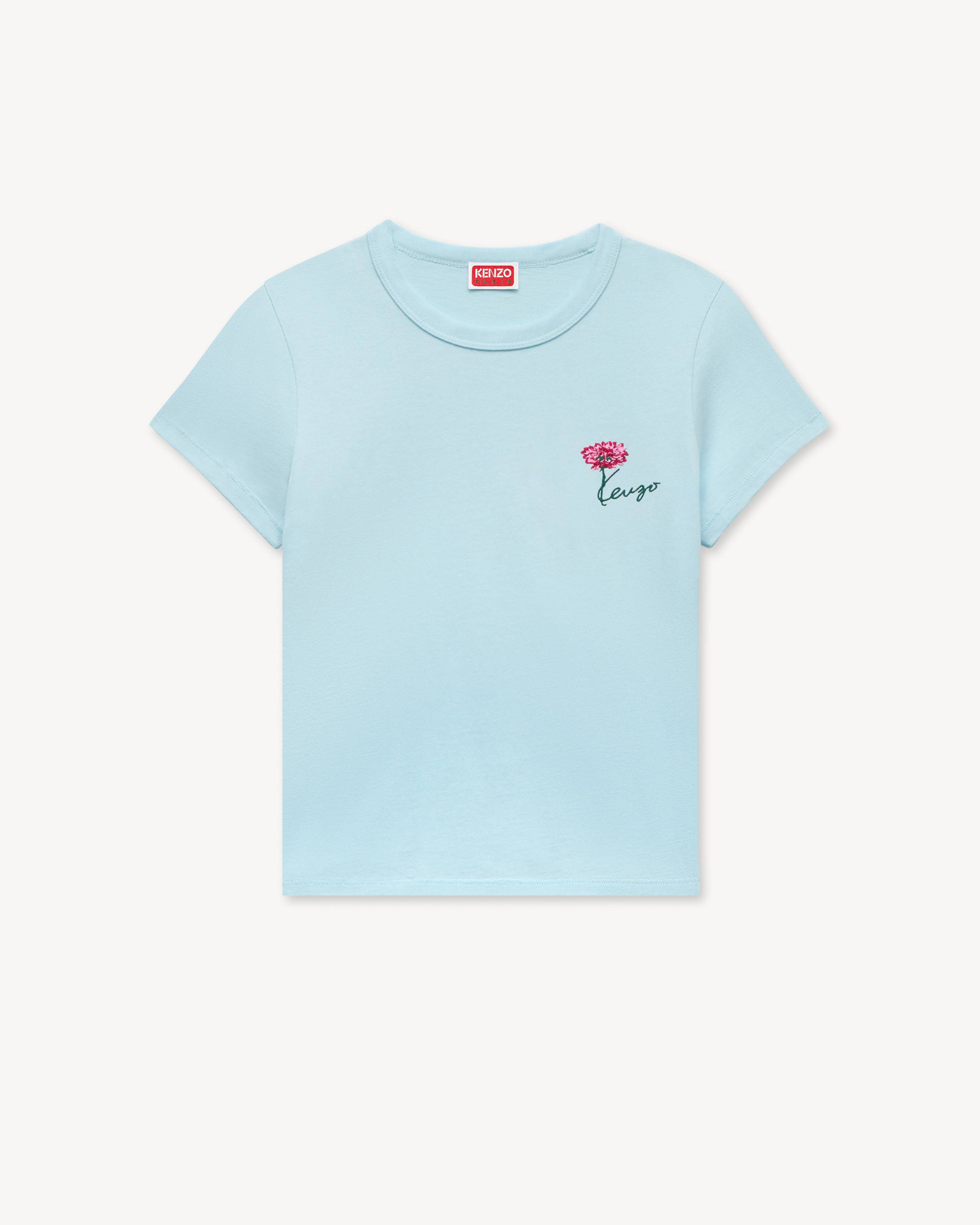 KENZO Tulip' embroidered T-shirt in cotton | Women's | KENZO