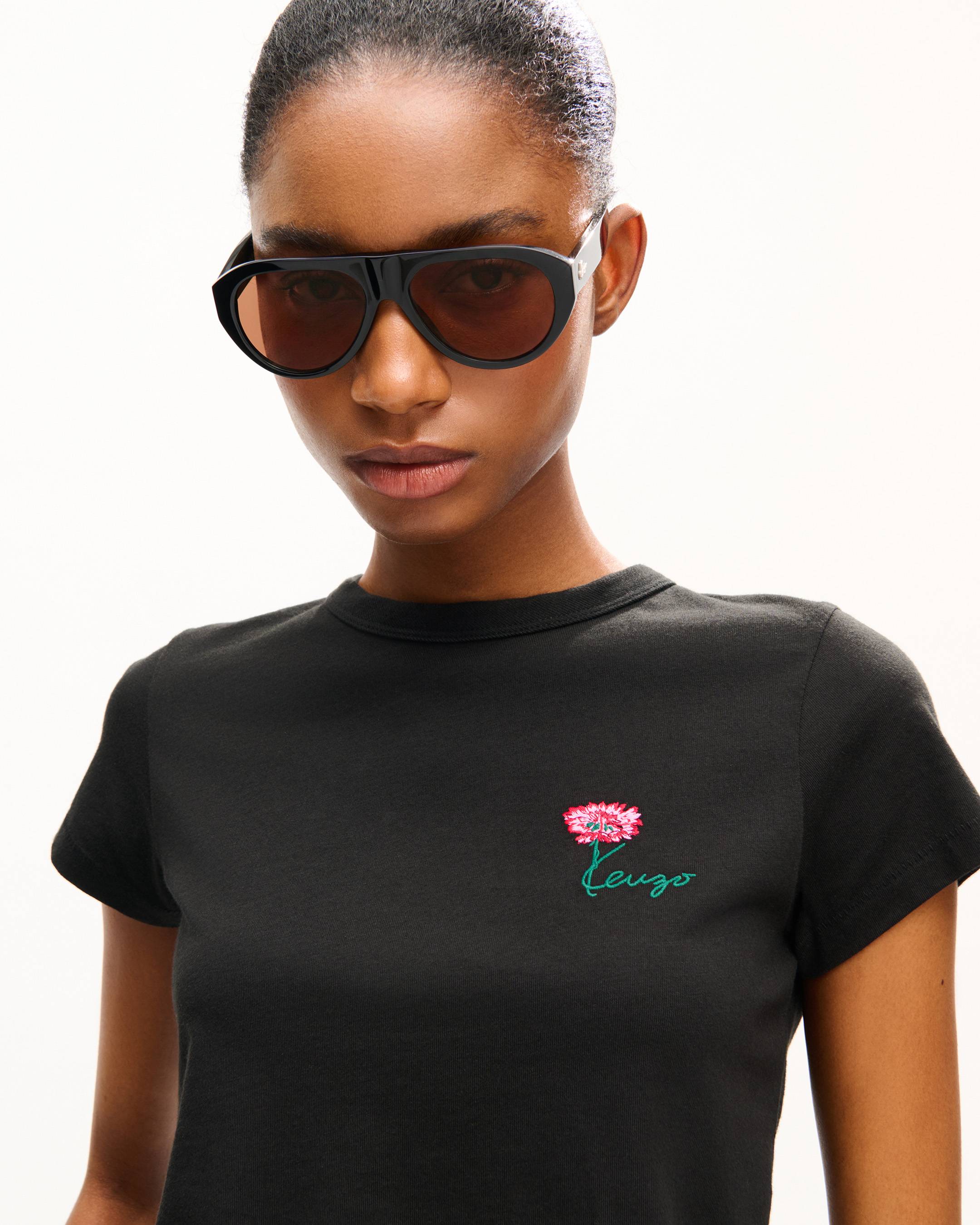 T-shirt brod&eacute; 'KENZO Tulip' en coton