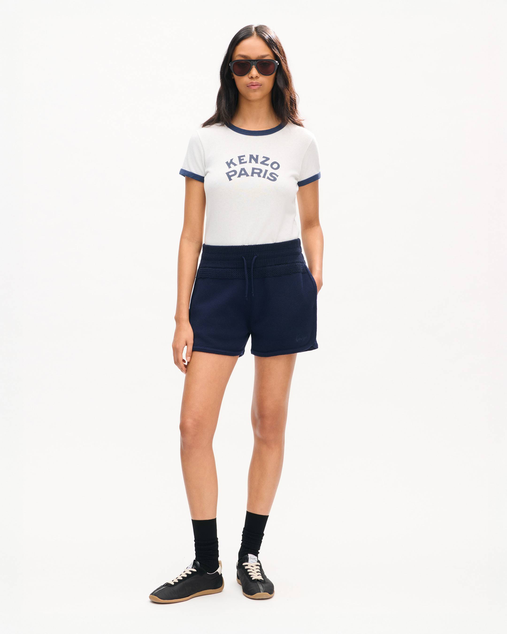 KENZO Paris Emblem' T-shirt in cotton | Women's | KENZO