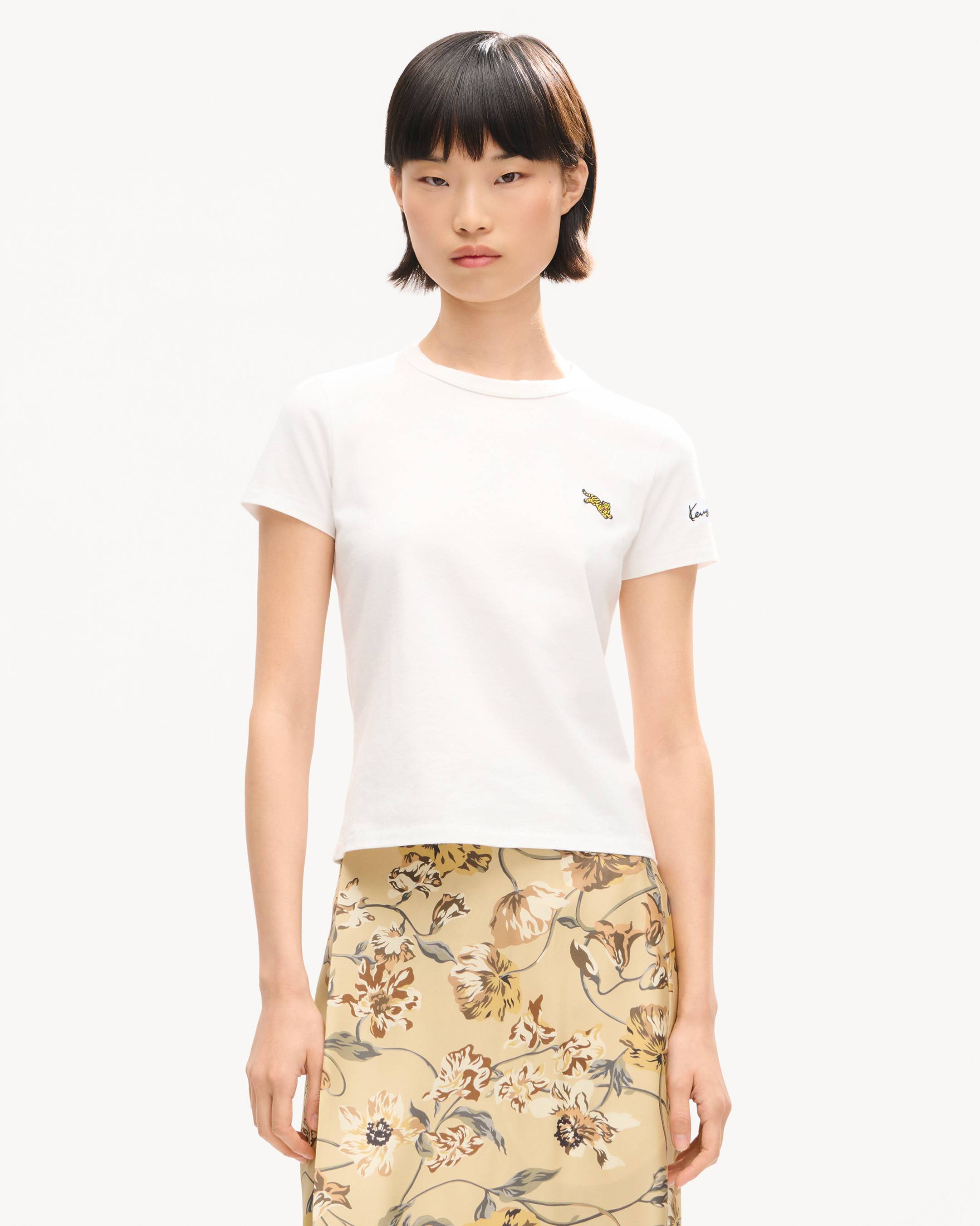'KENZO Jumping Tiger' embroidered T-shirt in cotton