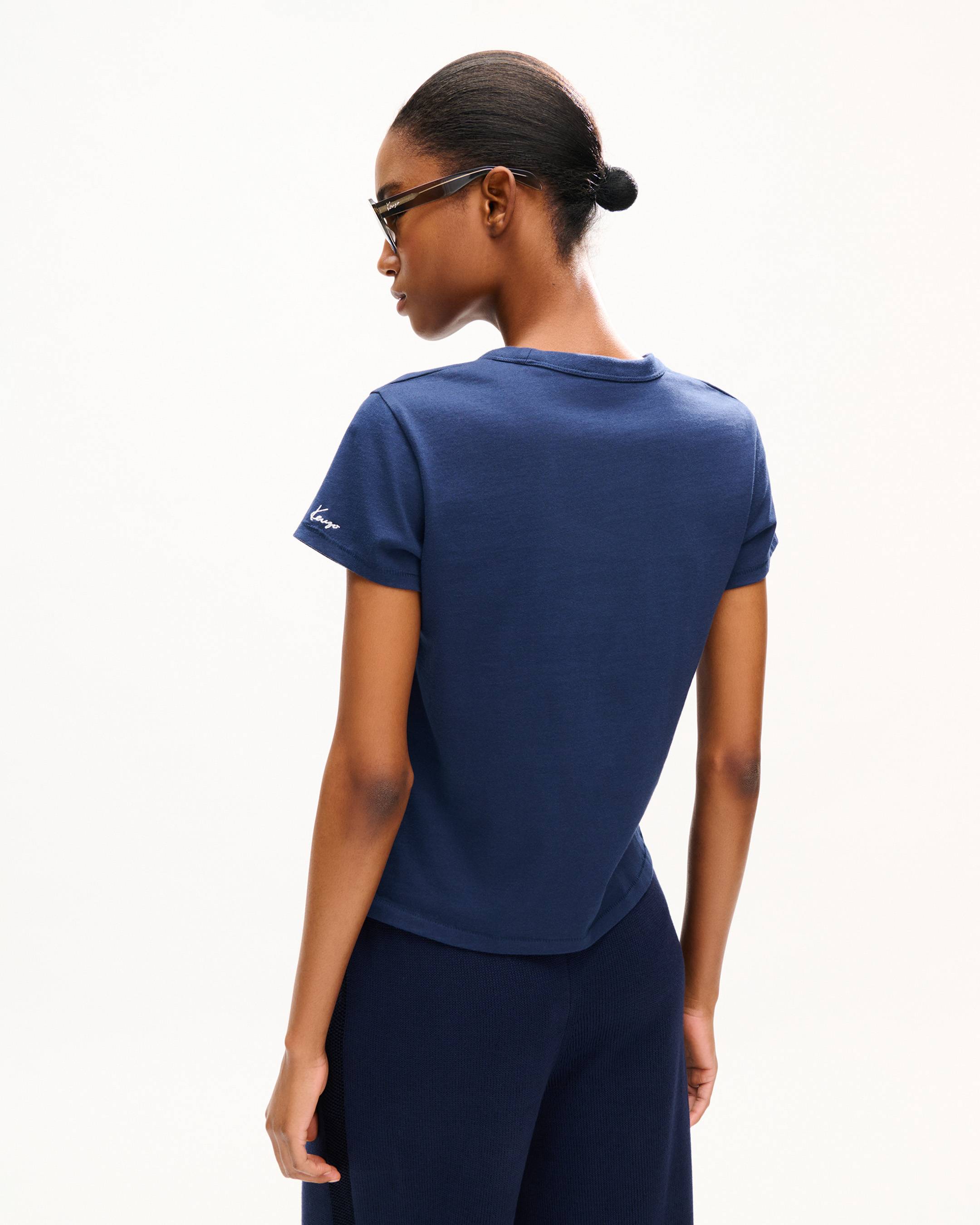 'KENZO Paris Emblem' embroidered small fit T-shirt in cotton