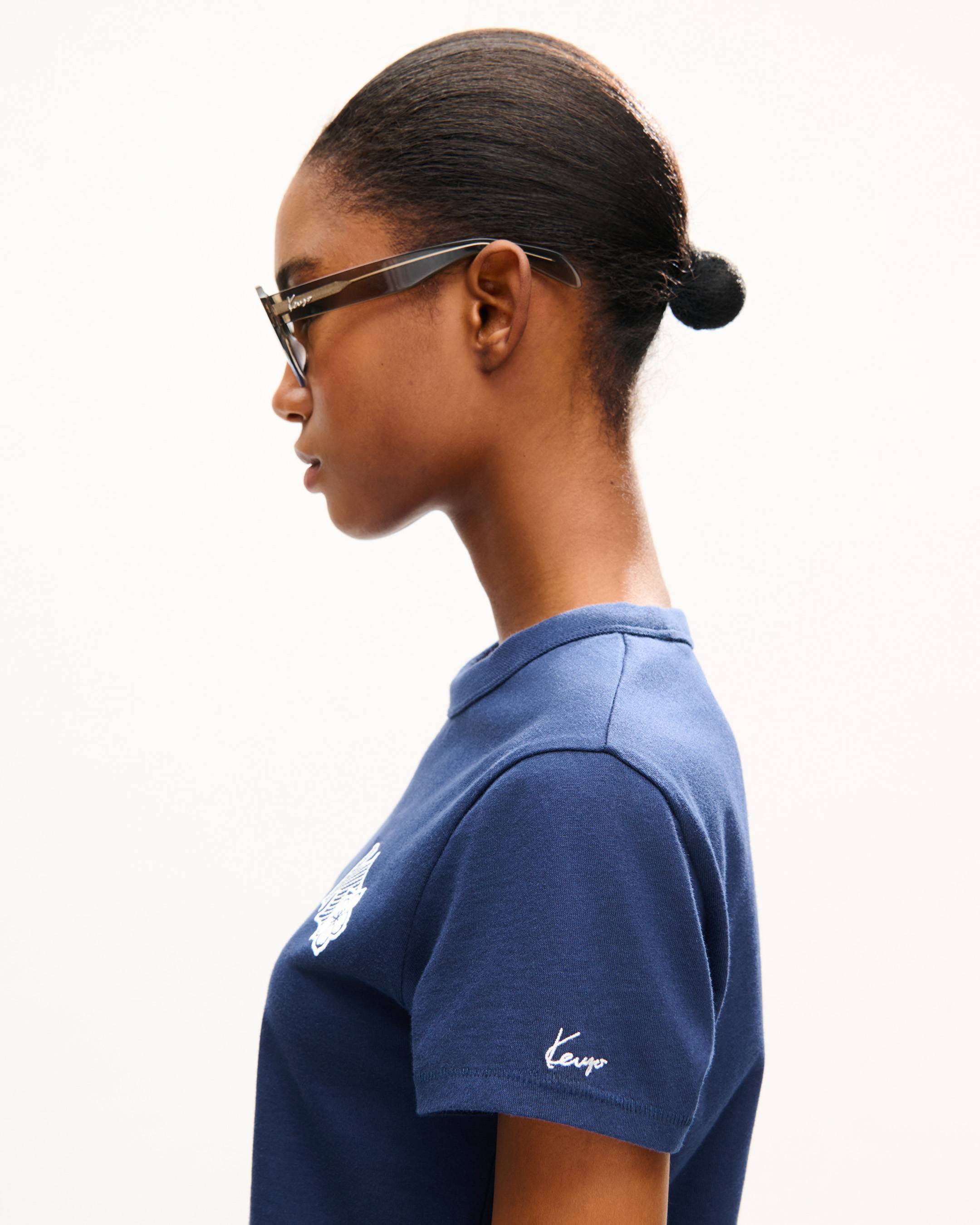 'KENZO Paris Emblem' embroidered small fit T-shirt in cotton