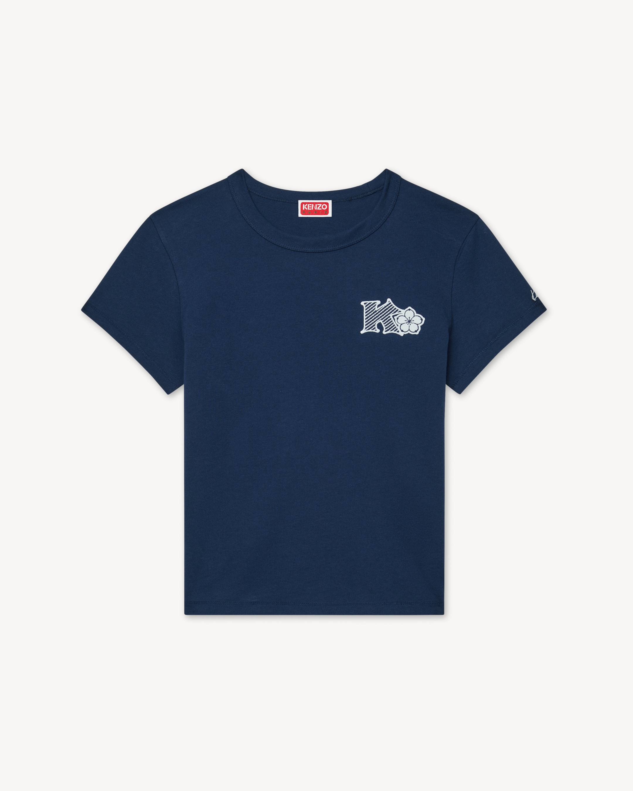 'KENZO Paris Emblem' embroidered small fit T-shirt in cotton