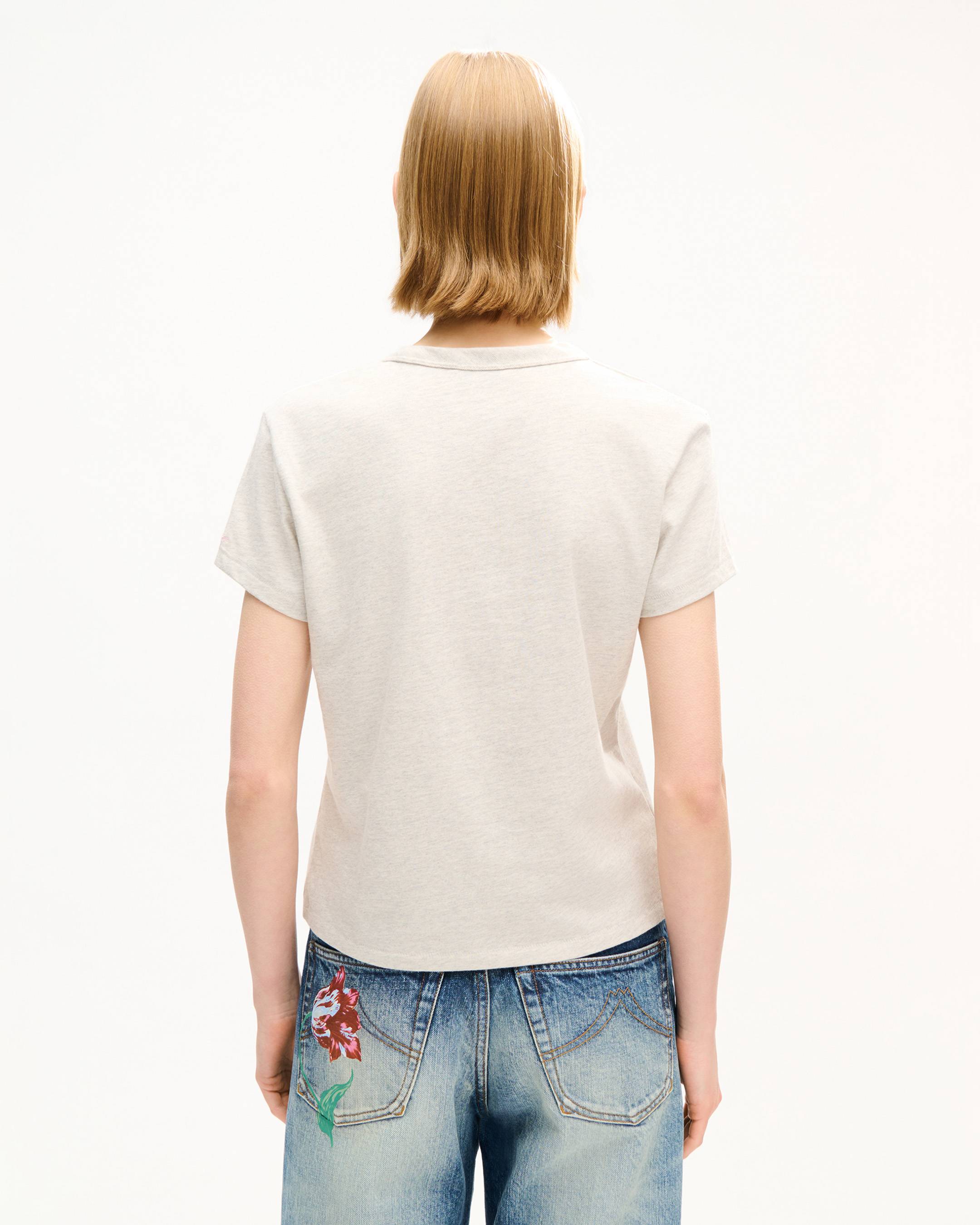 T-Shirt mit &bdquo;KENZO Paris Emblem&ldquo;-Stickerei in kleiner Passform aus Baumwolle