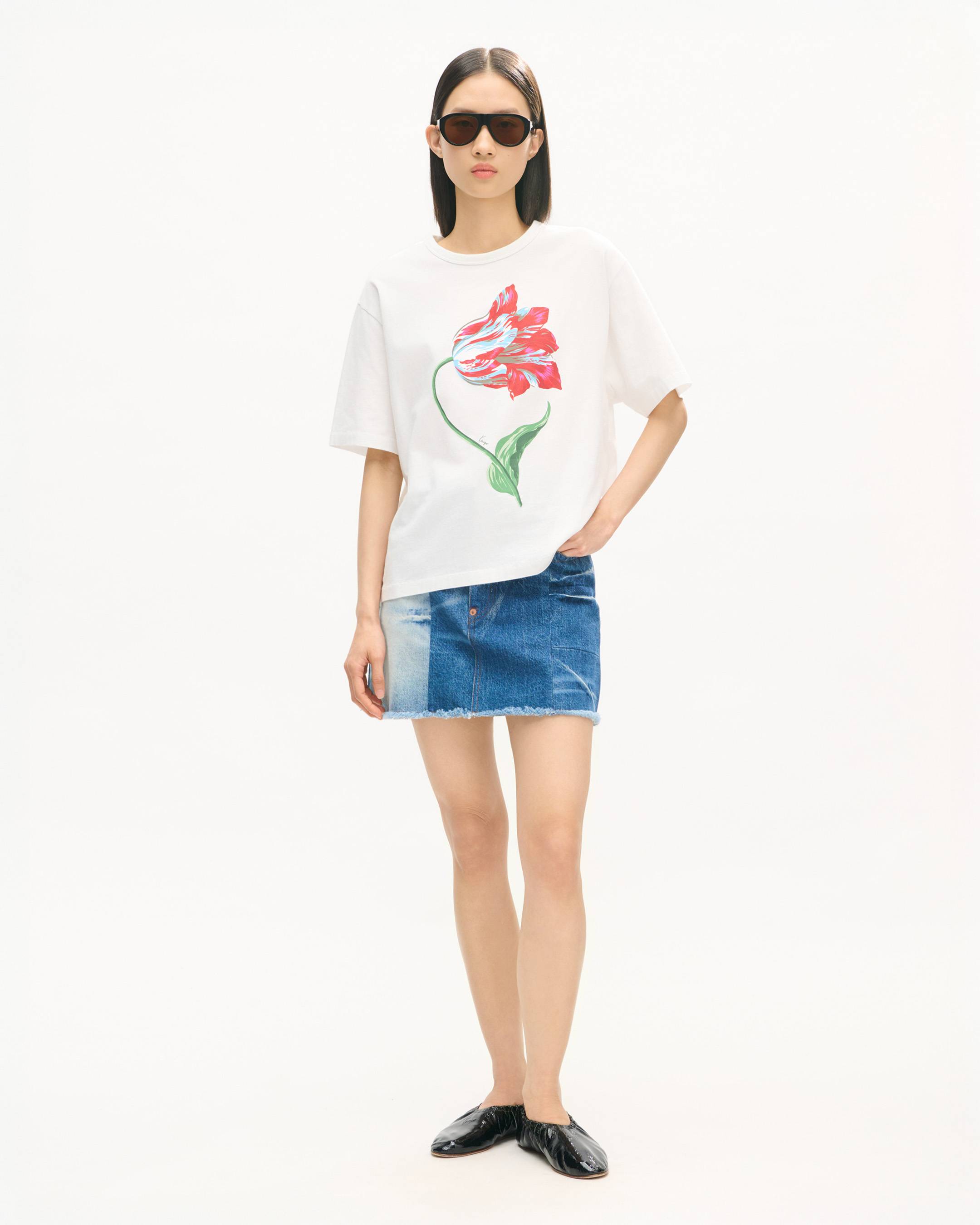 'KENZO Tulip' loose T-shirt in cotton