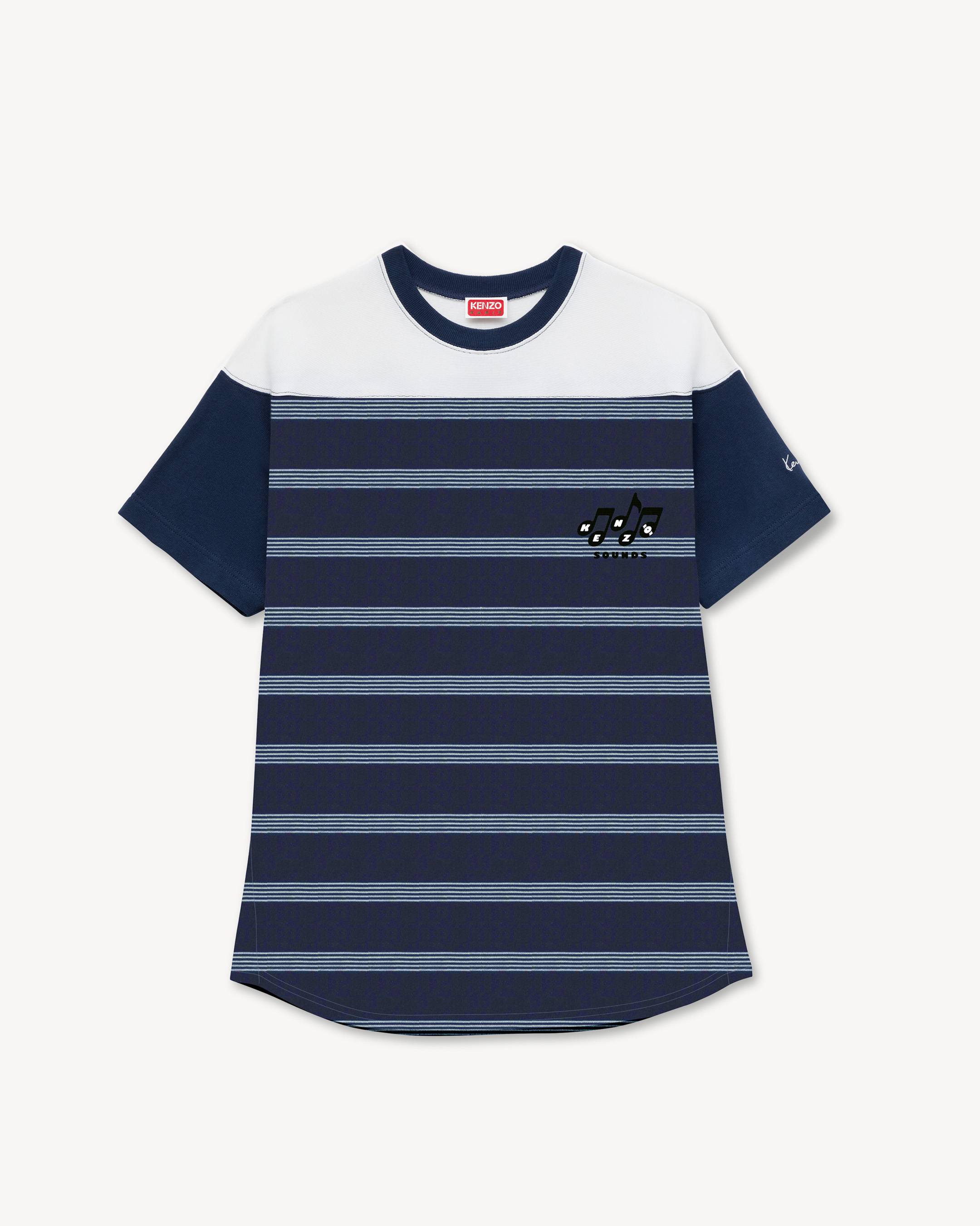 KENZO Sounds' embroidered mariniere T-shirt in cotton | Women's