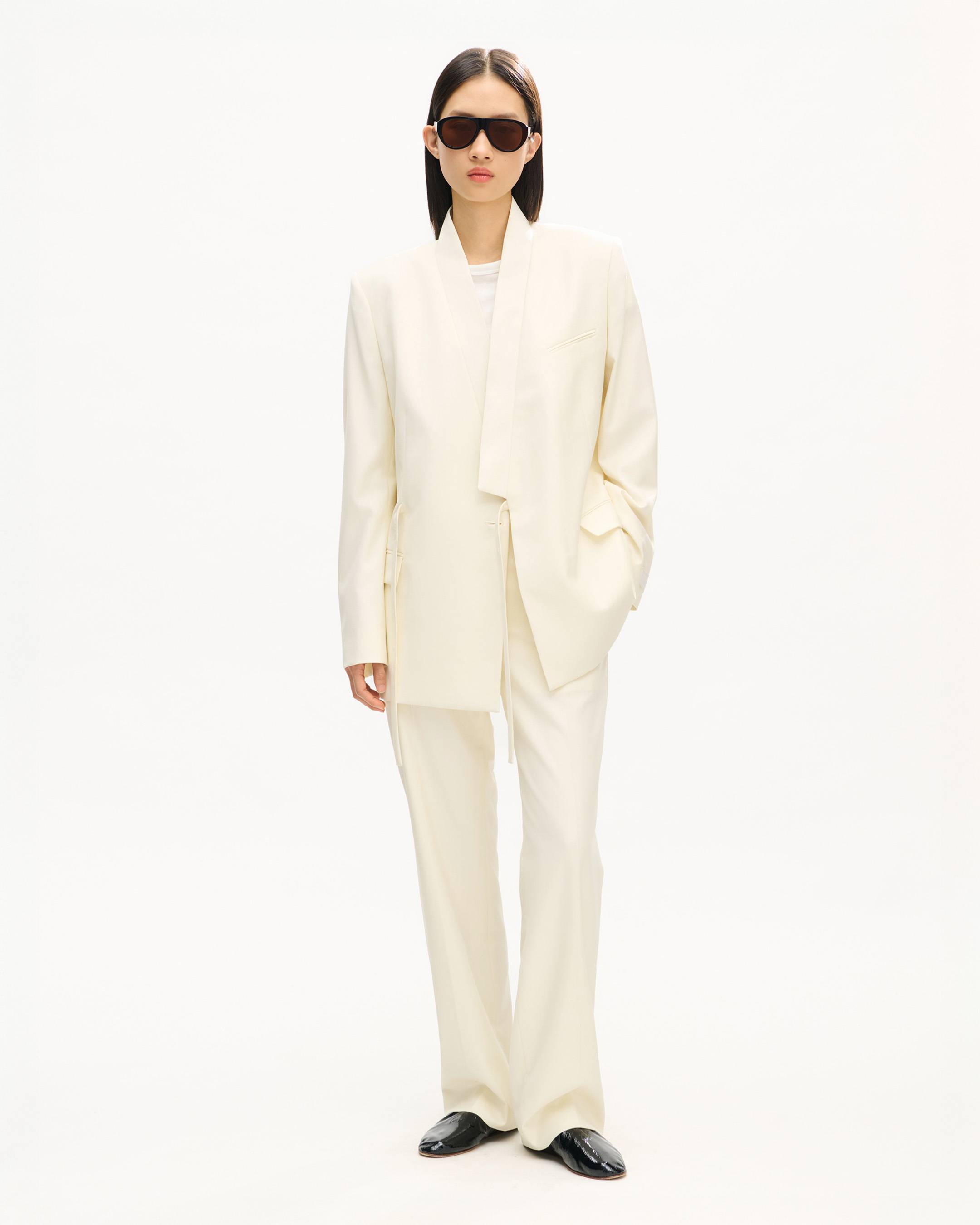 Kimono blazer in virgin wool