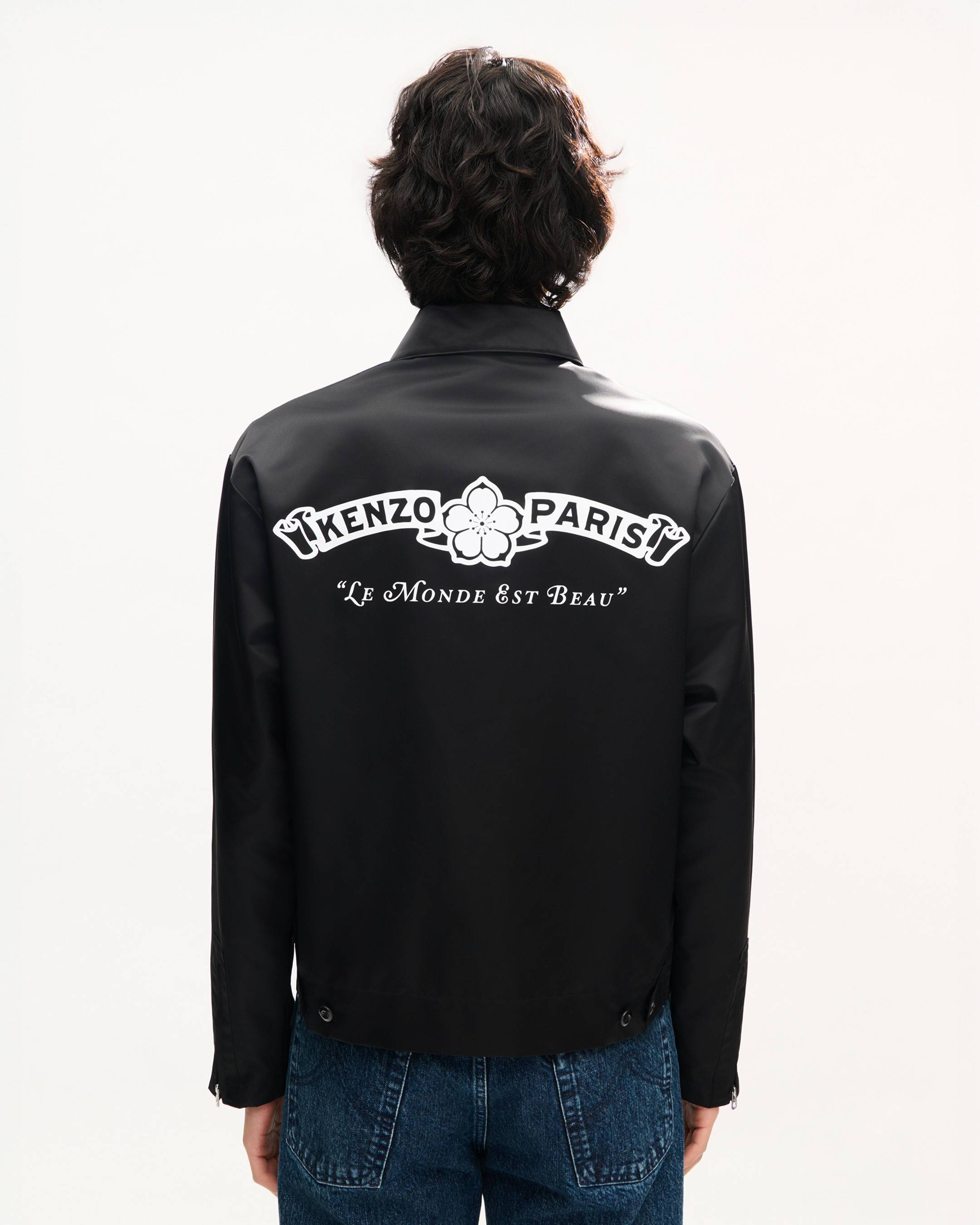 KENZO Paris Emblem' zipped coach jacket in coated nylon | Men's