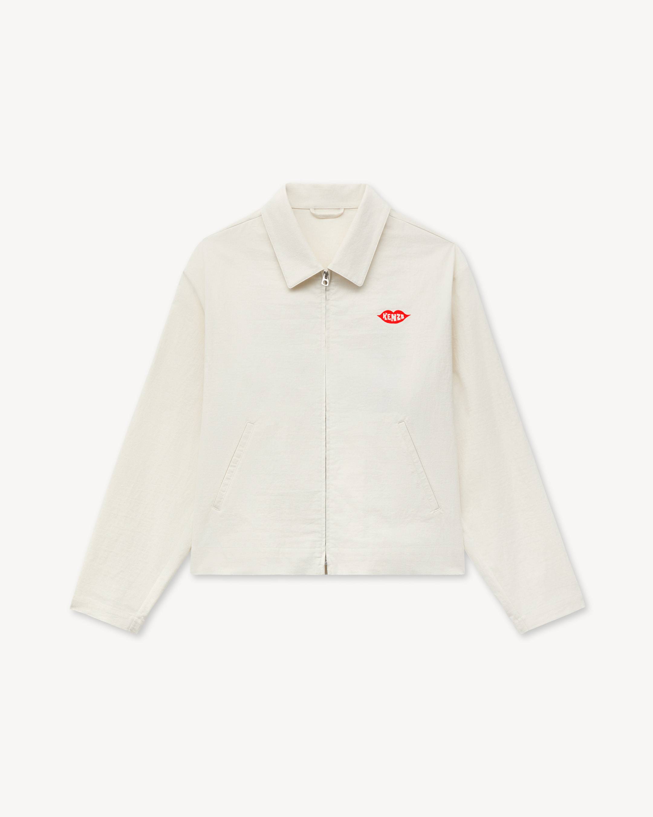 'KENZO Loves' zipped coach jacket in cotton and silk