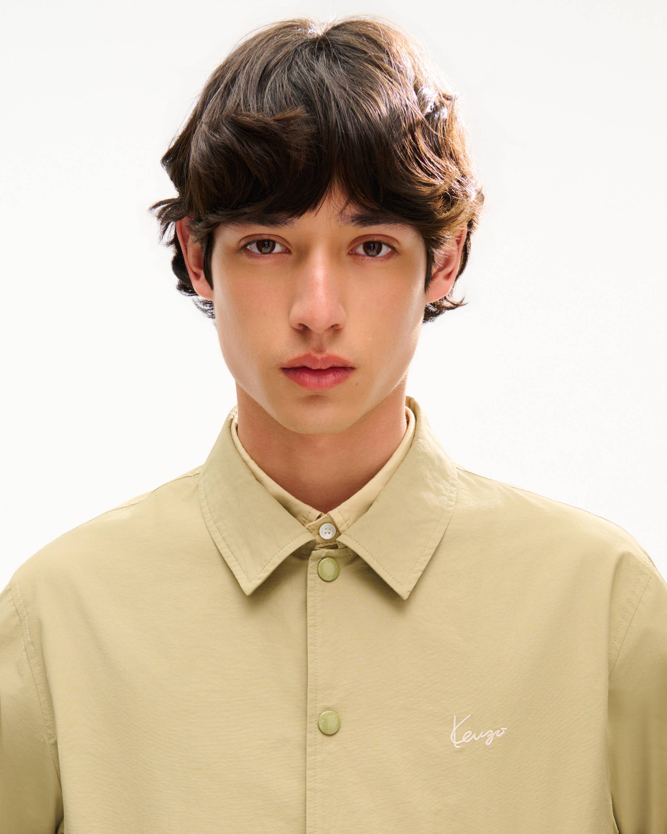 'KENZO Signature' ライト コーチ ジャケット イン コットン ナイロン