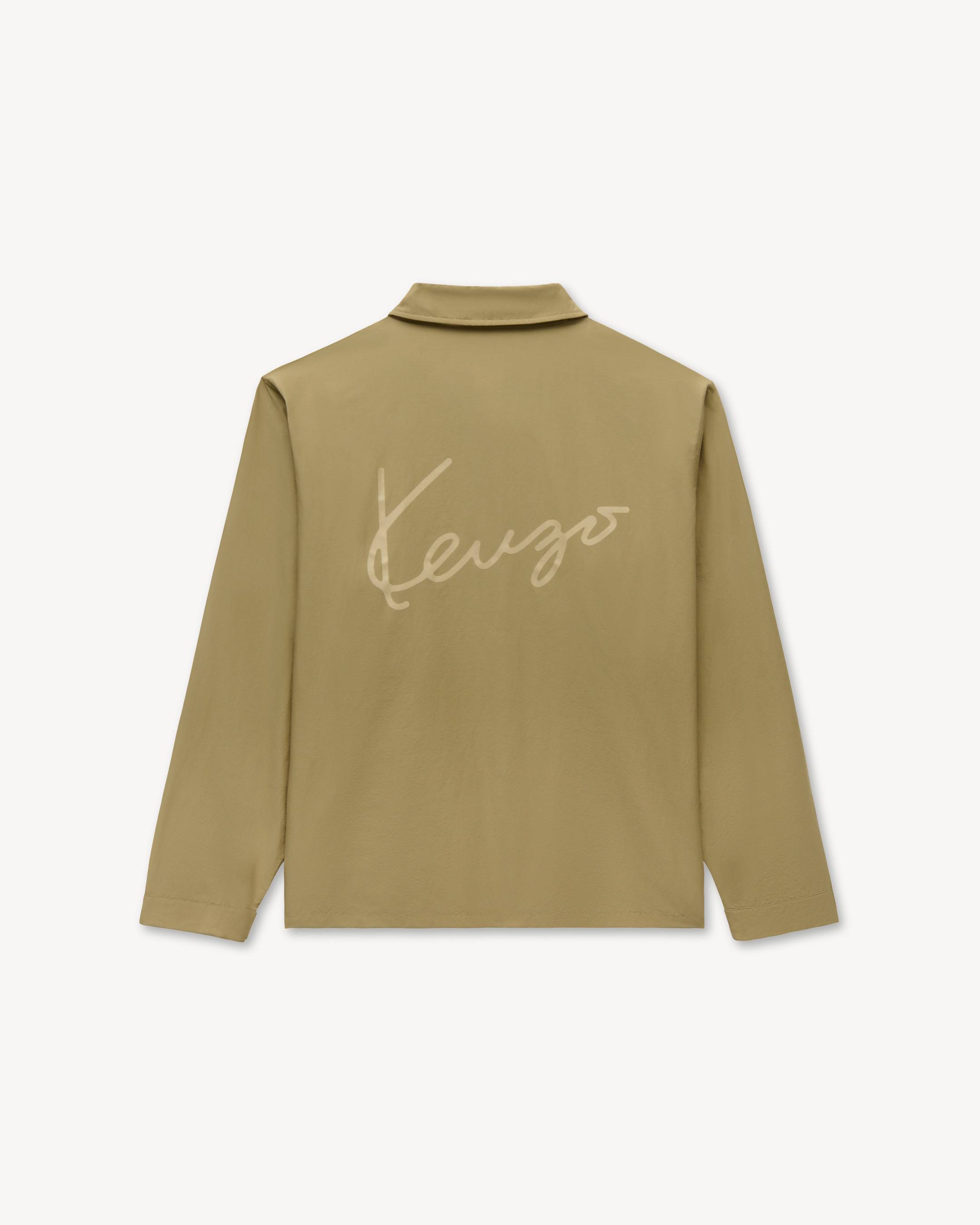 'KENZO Signature' ライト コーチ ジャケット イン コットン ナイロン