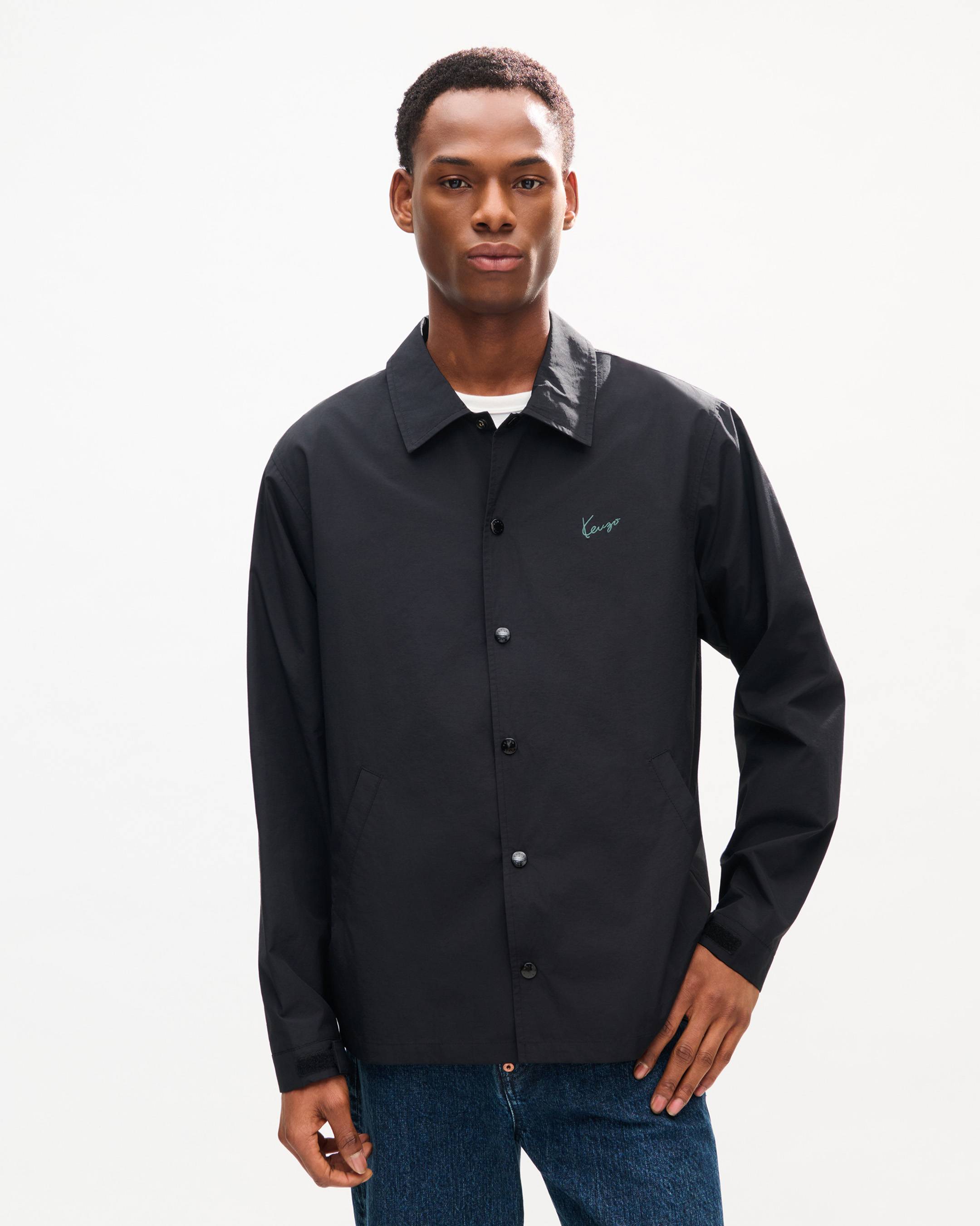 Veste coach l&eacute;g&egrave;re 'KENZO Signature' en coton nylon
