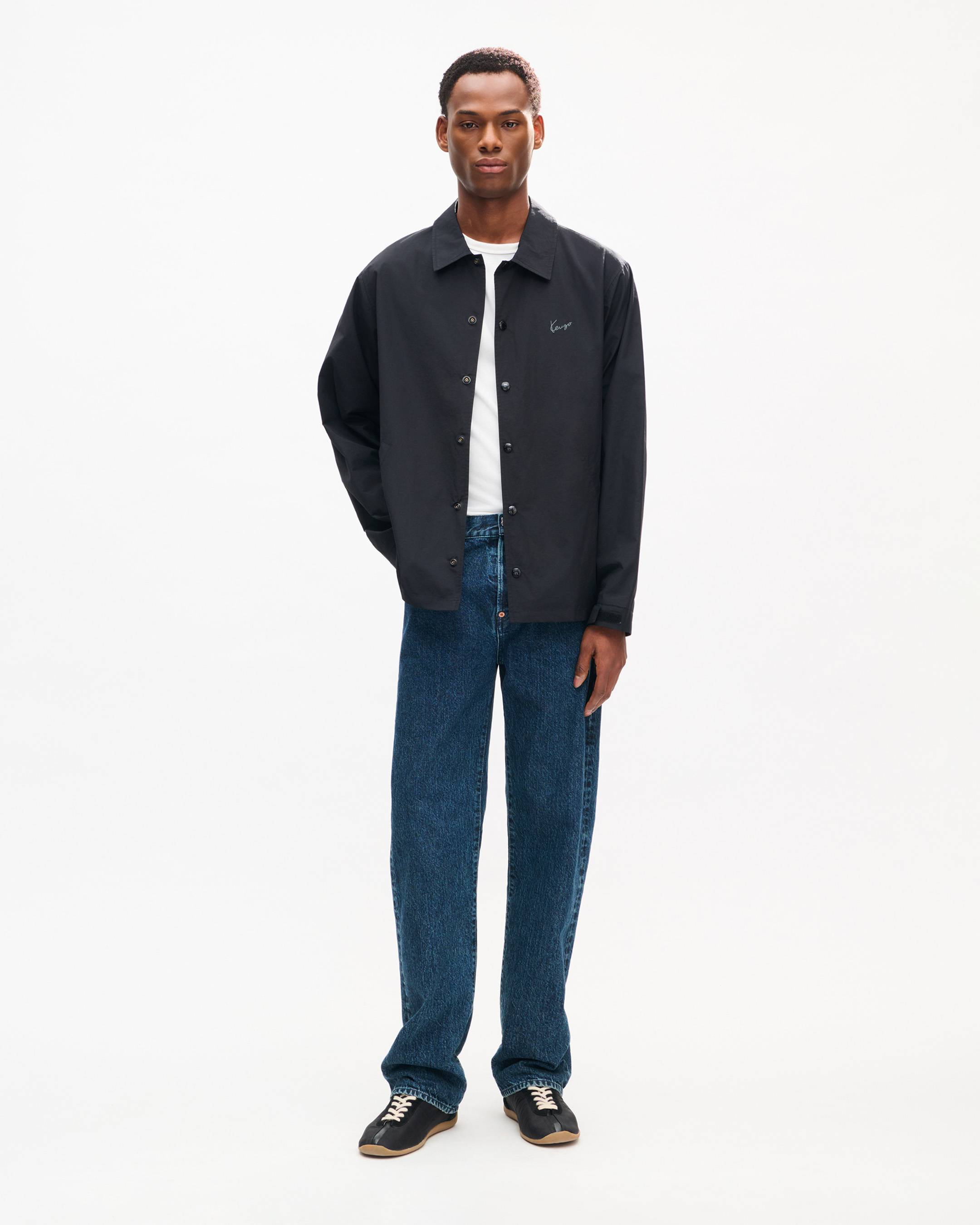KENZO Signature' ライト コーチ ジャケット イン コットン ナイロン