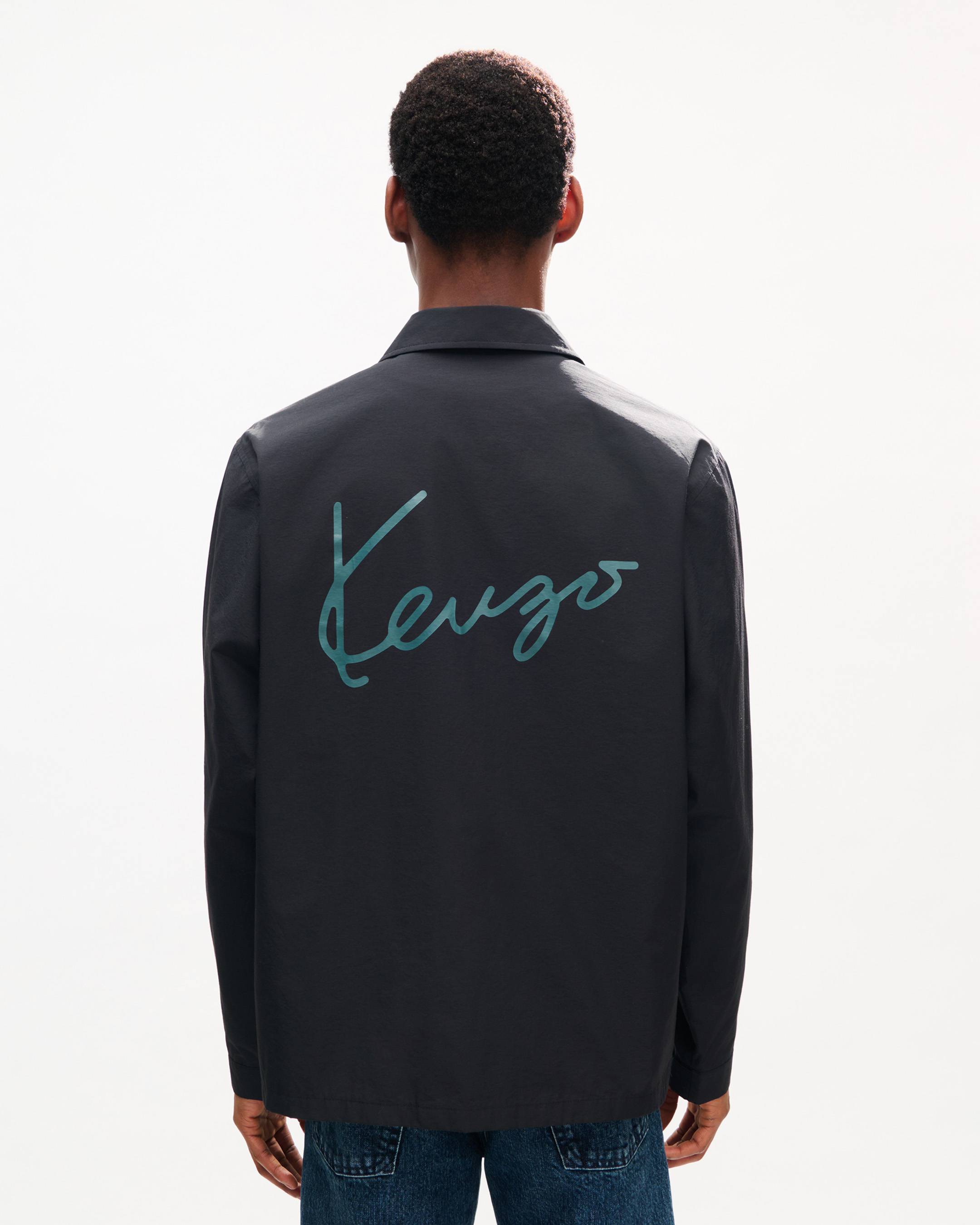 Veste coach l&eacute;g&egrave;re 'KENZO Signature' en coton nylon