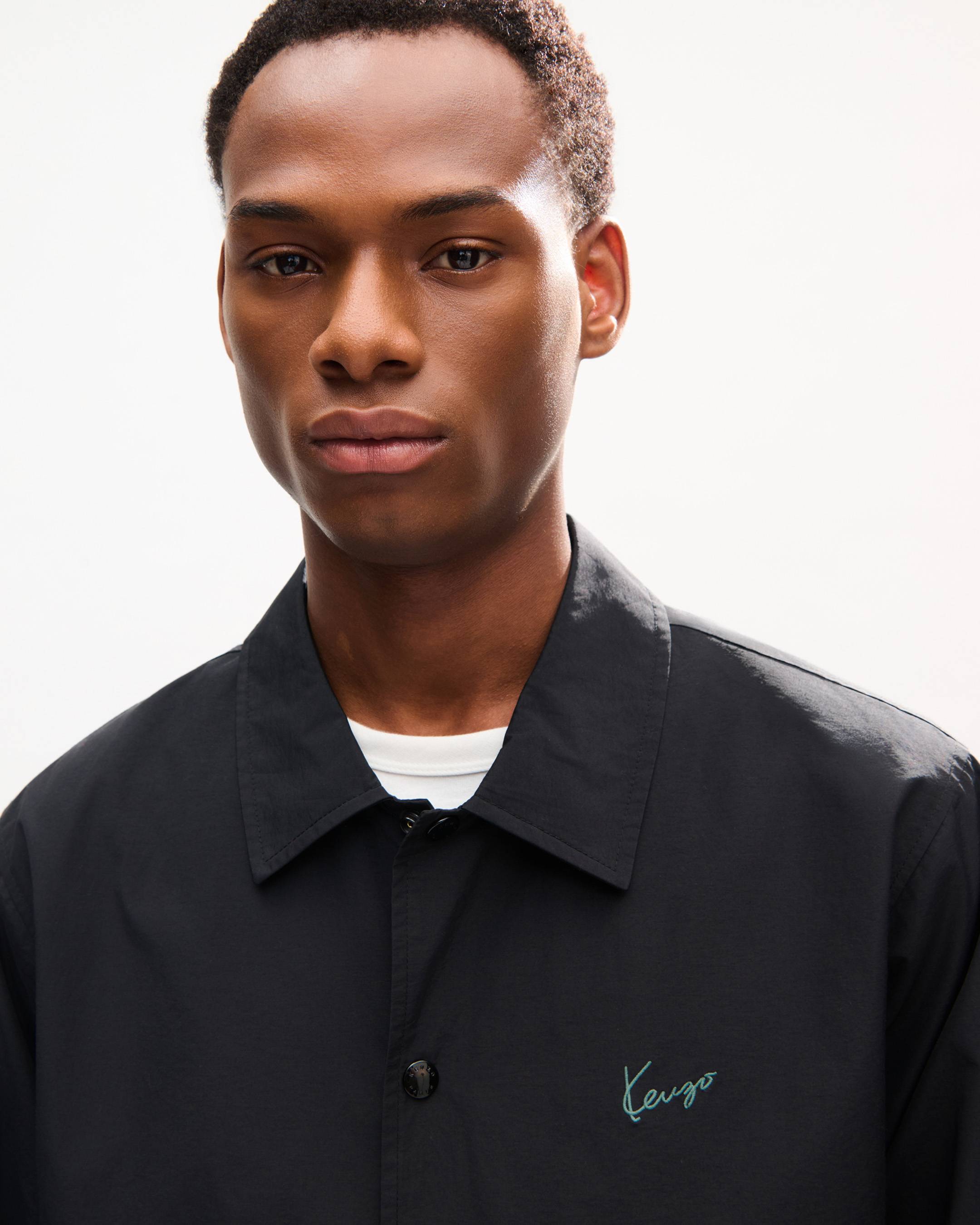 Veste coach l&eacute;g&egrave;re 'KENZO Signature' en coton nylon
