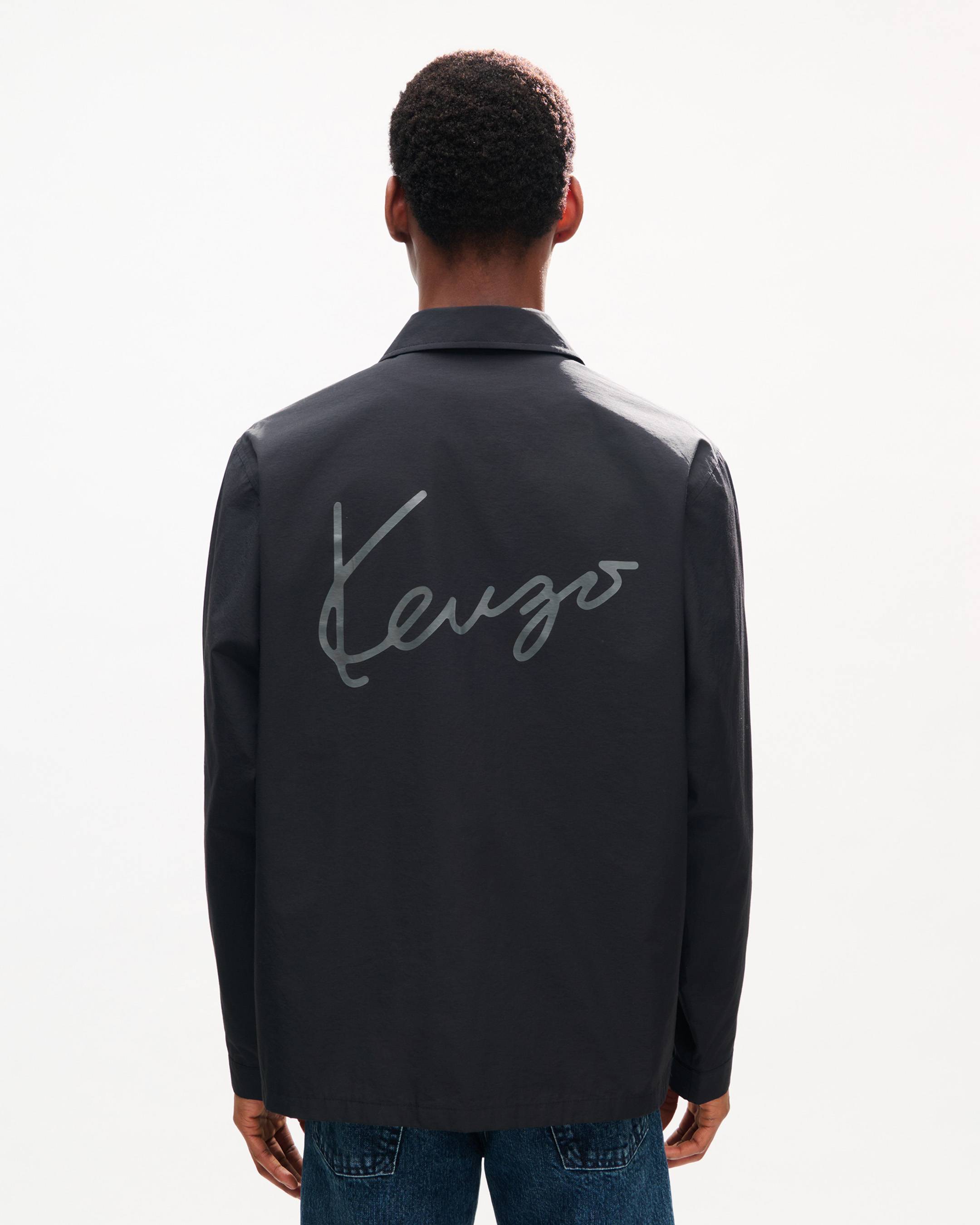 KENZO Signature' ライト コーチ ジャケット イン コットン ナイロン