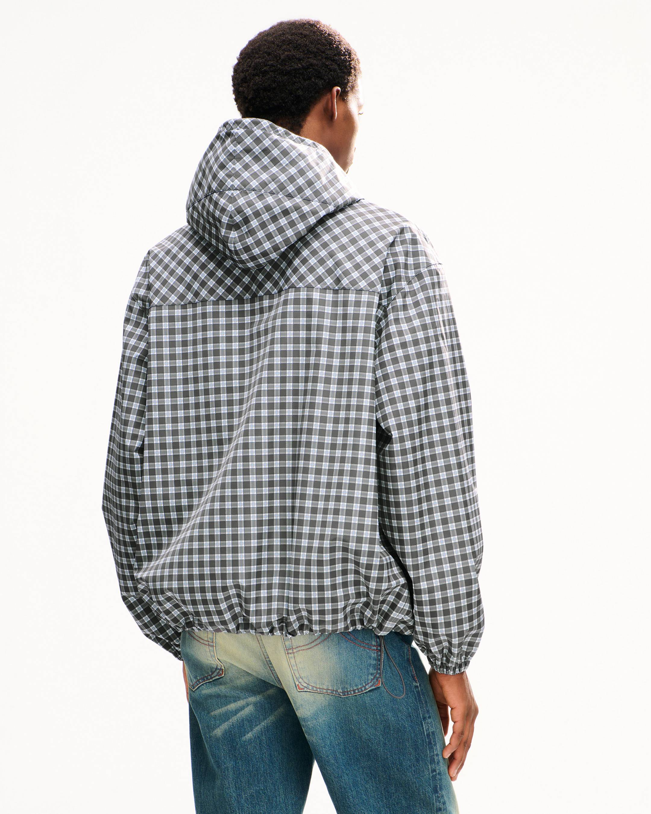 KENZO Checks' windbreaker in recycled polyester | Men's | KENZO