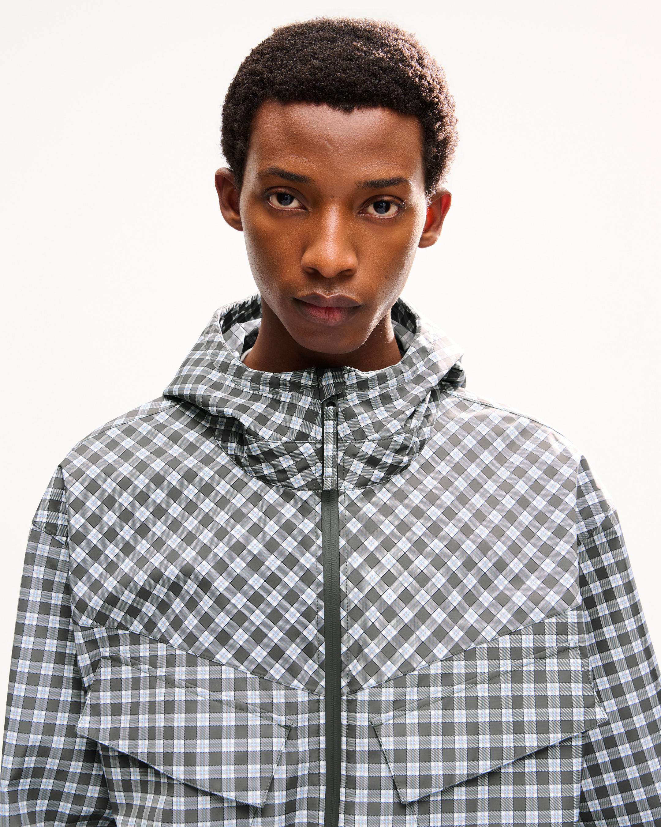 Cortavientos de poli&eacute;ster reciclado 'KENZO Checks'