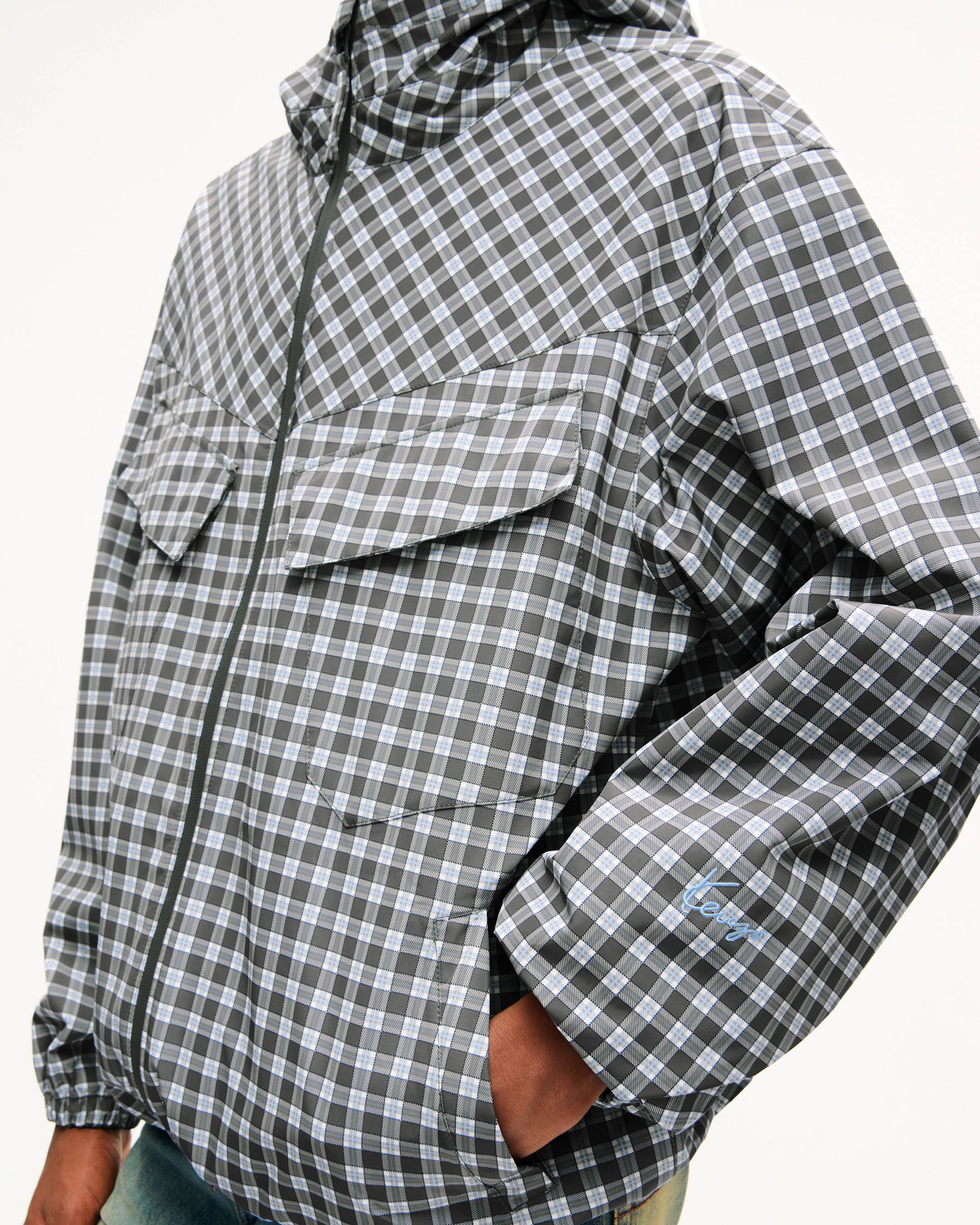 Cortavientos de poli&eacute;ster reciclado 'KENZO Checks'