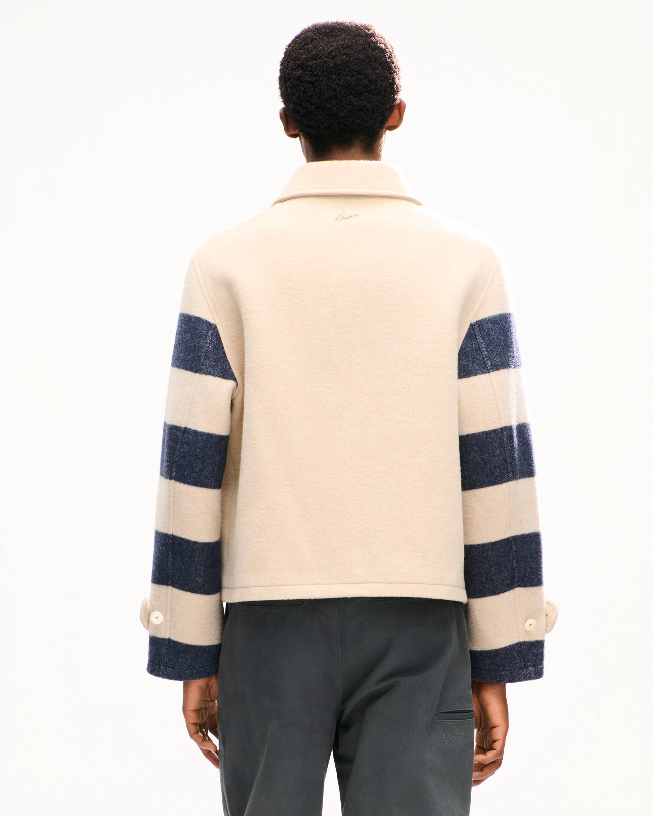 Cazadora unisex de jacquard de poliamida y lana 'KENZO Stripes' 