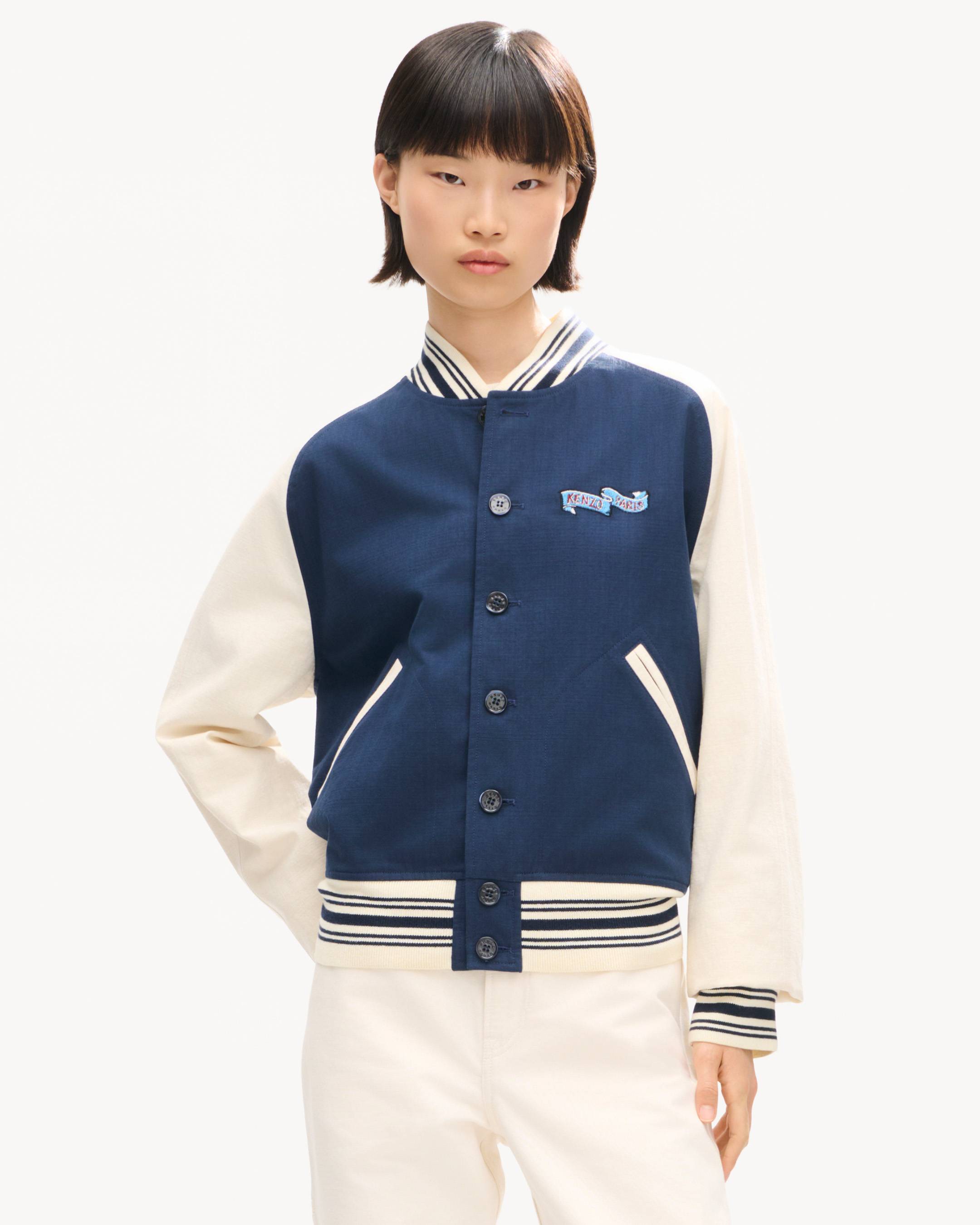 'KENZO Juming Tiger' embroidered genderless varsity jacket in cotton